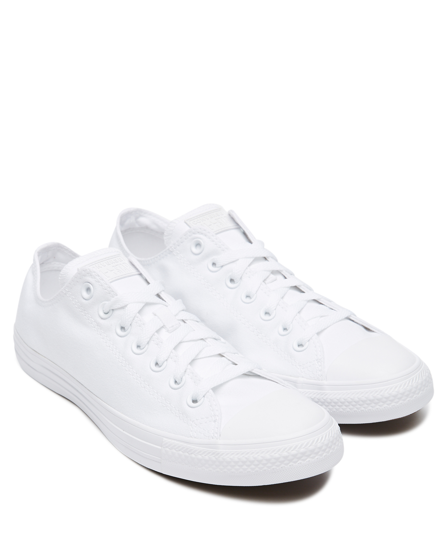 Converse Womens Chuck Taylor All Star Lo Shoe - White Monochrome |  SurfStitch