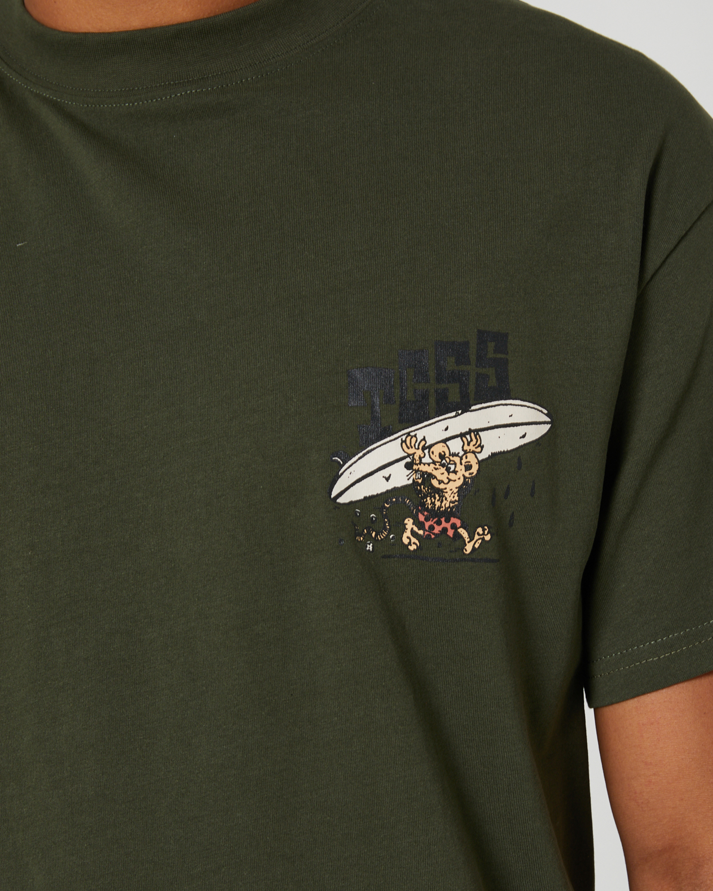 The Critical Slide Society Escape Mens Ss Tee - Military | SurfStitch