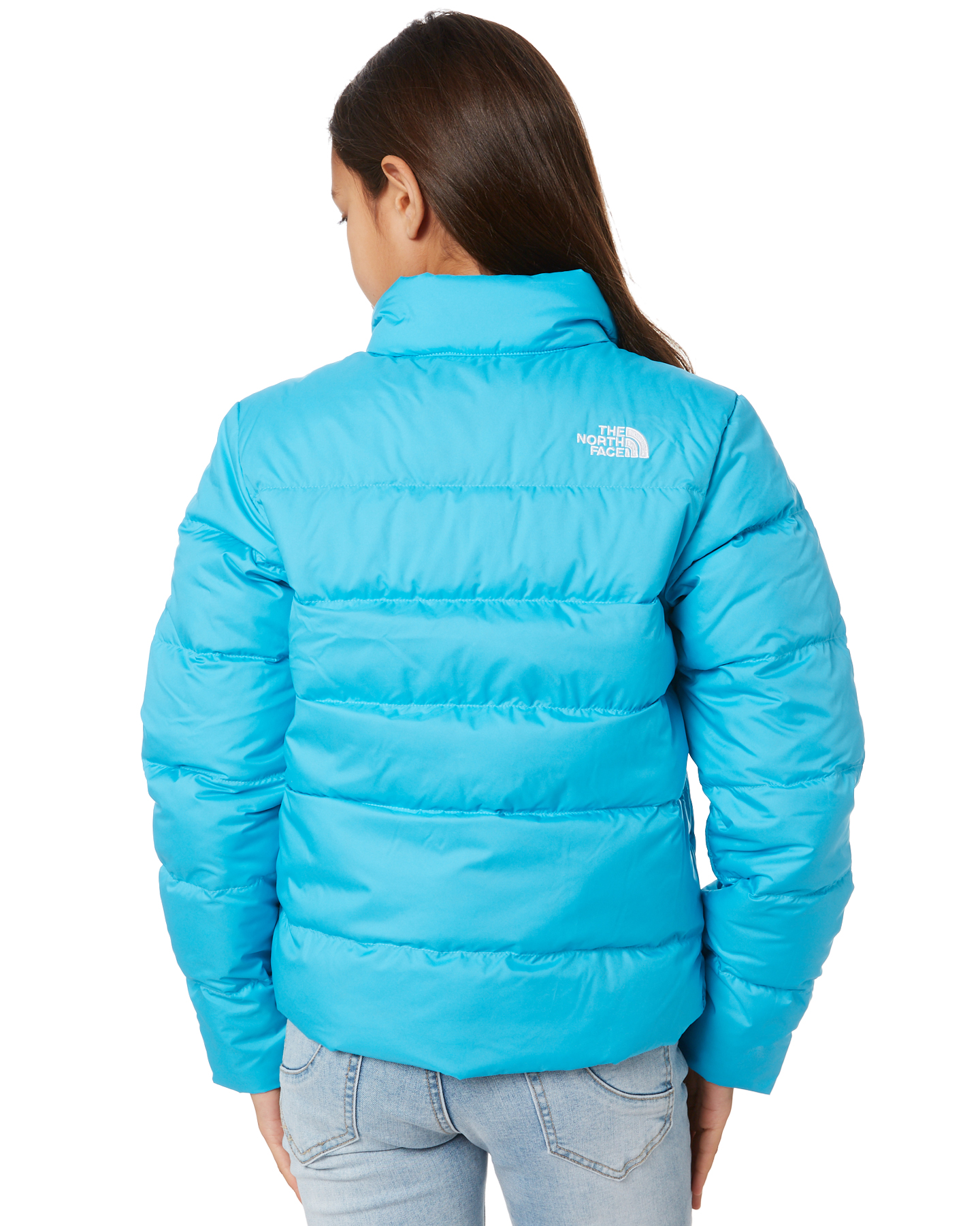 The North Face Youth Girls Andes Down Jacket - Turquoise Blue | SurfStitch