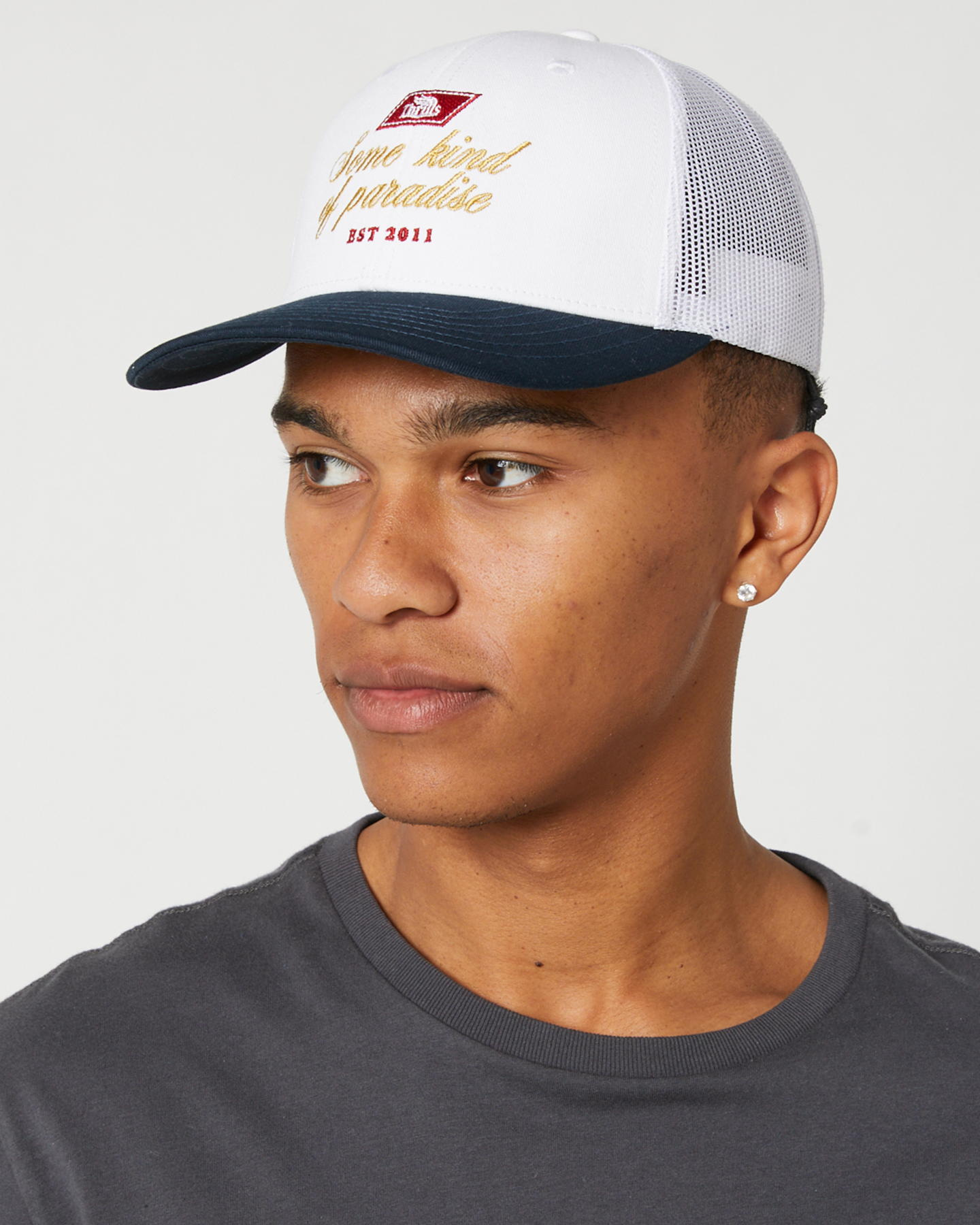 Thrills Superior Trucker Cap White Navy SurfStitch