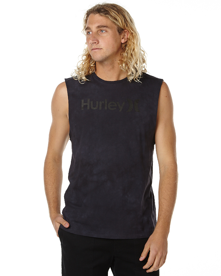 eerste doolhof Verschuiving Hurley One And Only Lightning Wash Mens Muscle Singlet - Smoke Wash |  SurfStitch