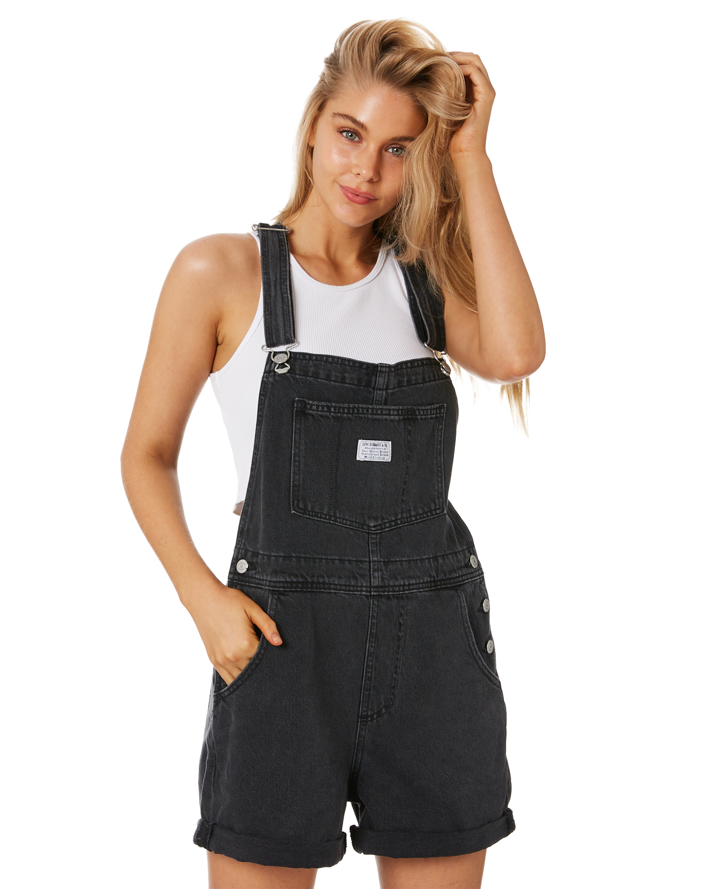 levi's shortall overalls