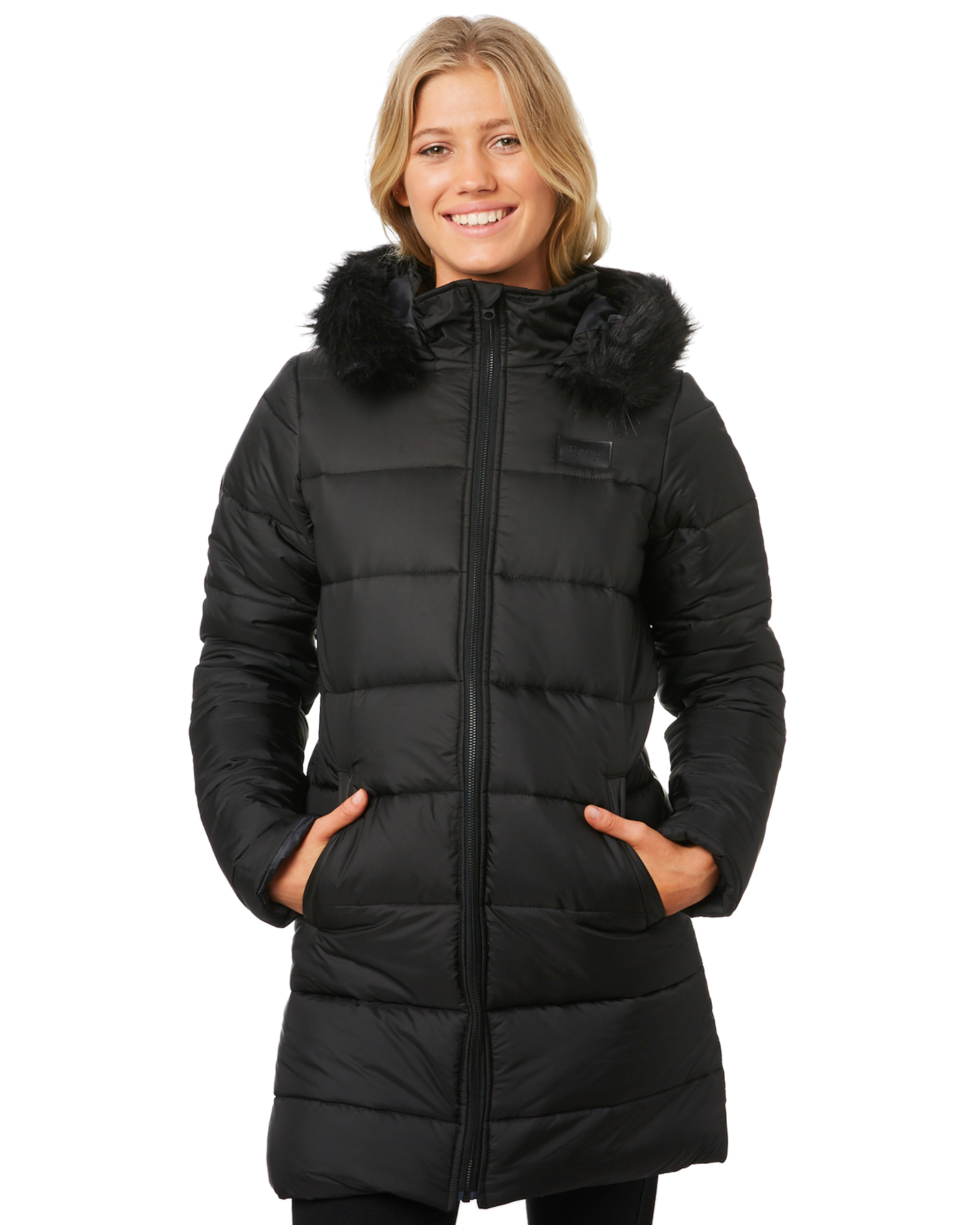  Rip Curl  Womens Dawn Patrol Puffer Jacket Black SurfStitch