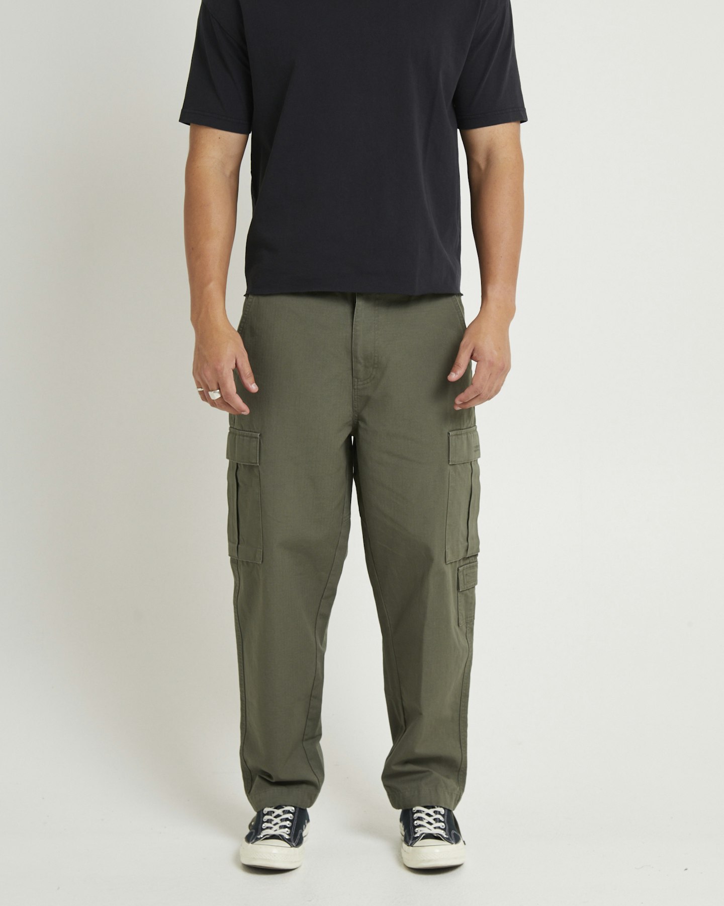 Spencer Project Surplus Ripstop Cargo Pants - Olive Green