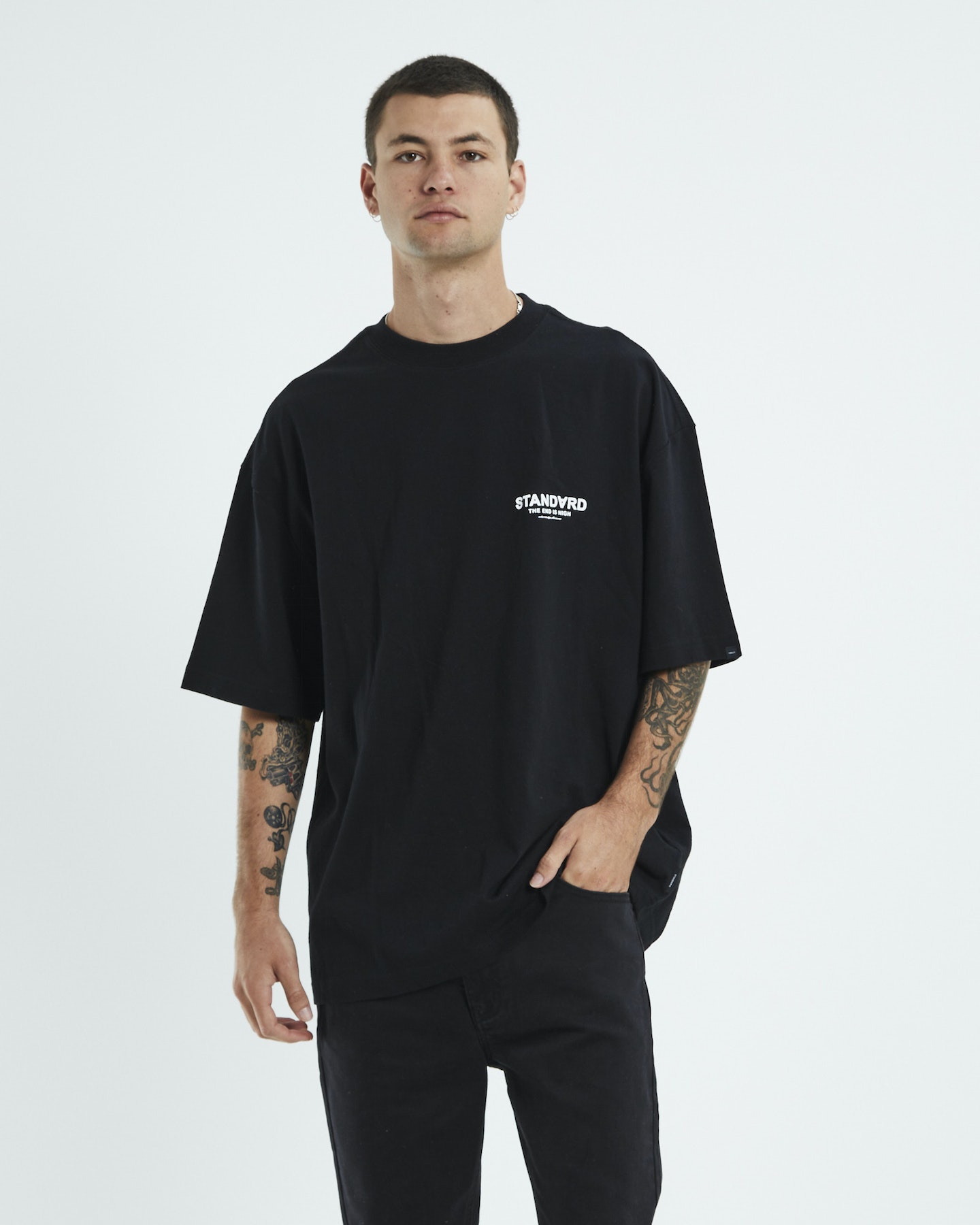 Standard Jean Co Nigh Short Sleeve T-Shirt - Black | SurfStitch