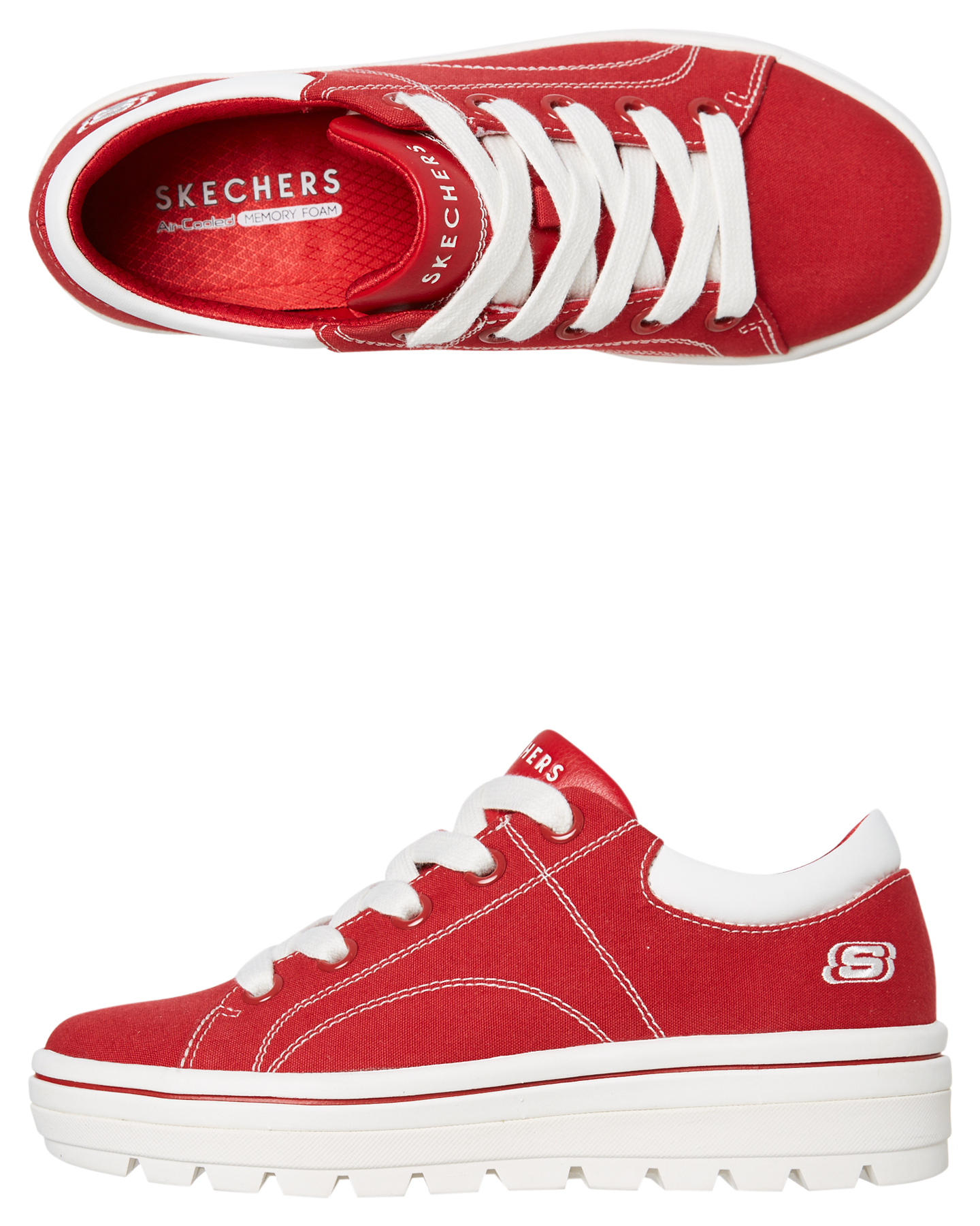 skechers red sneakers