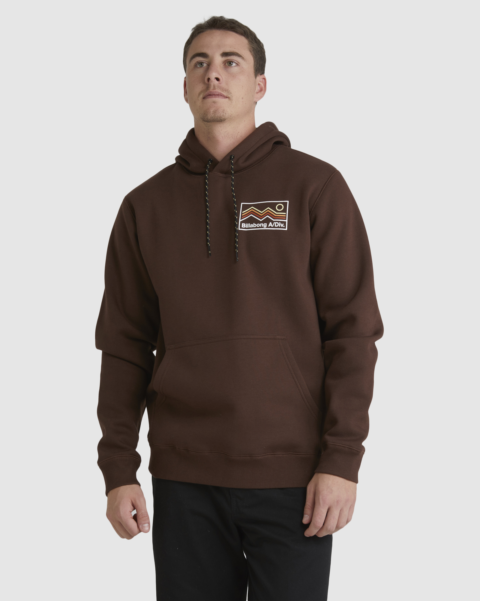 Brown billabong hoodie deals