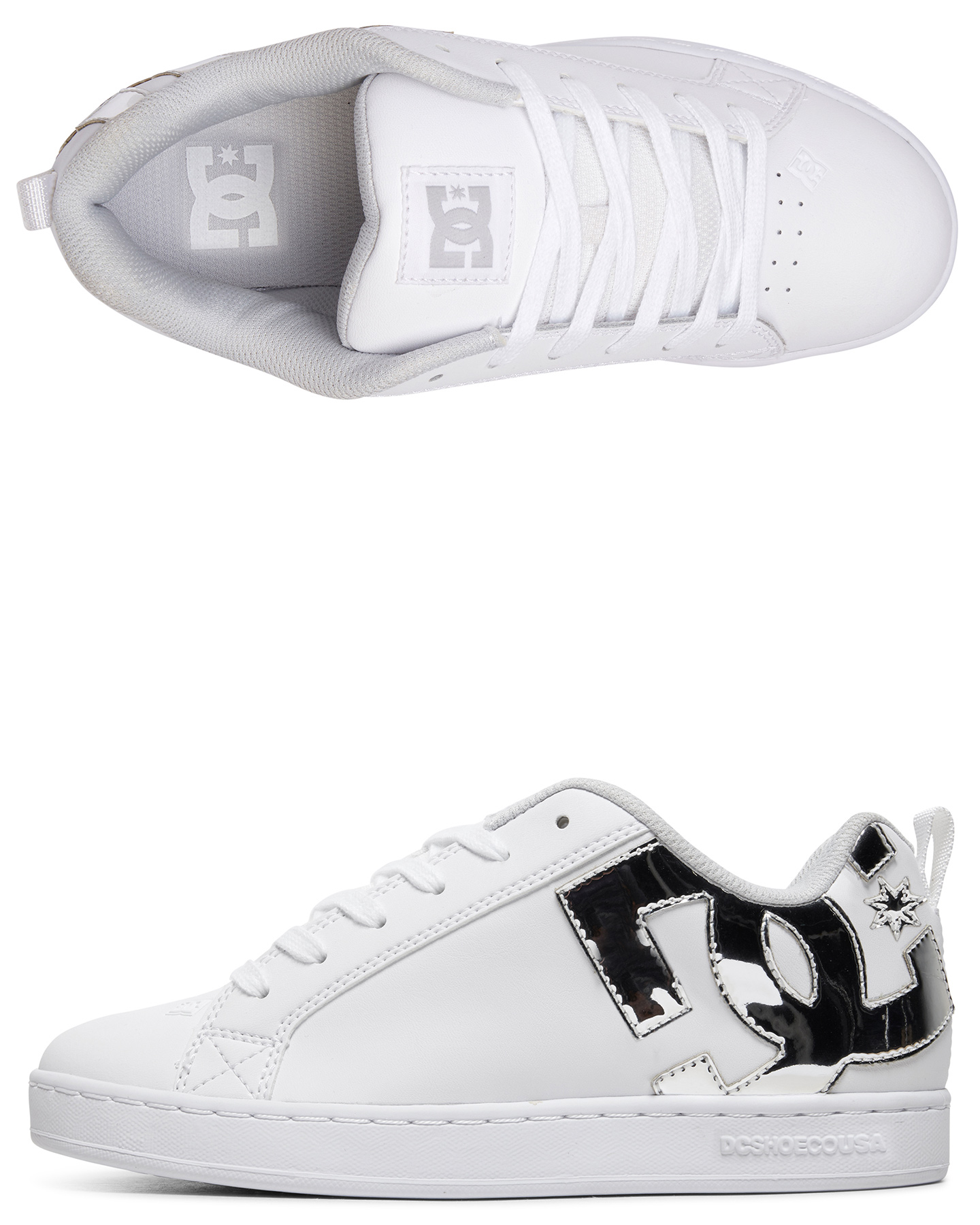white dc shoes