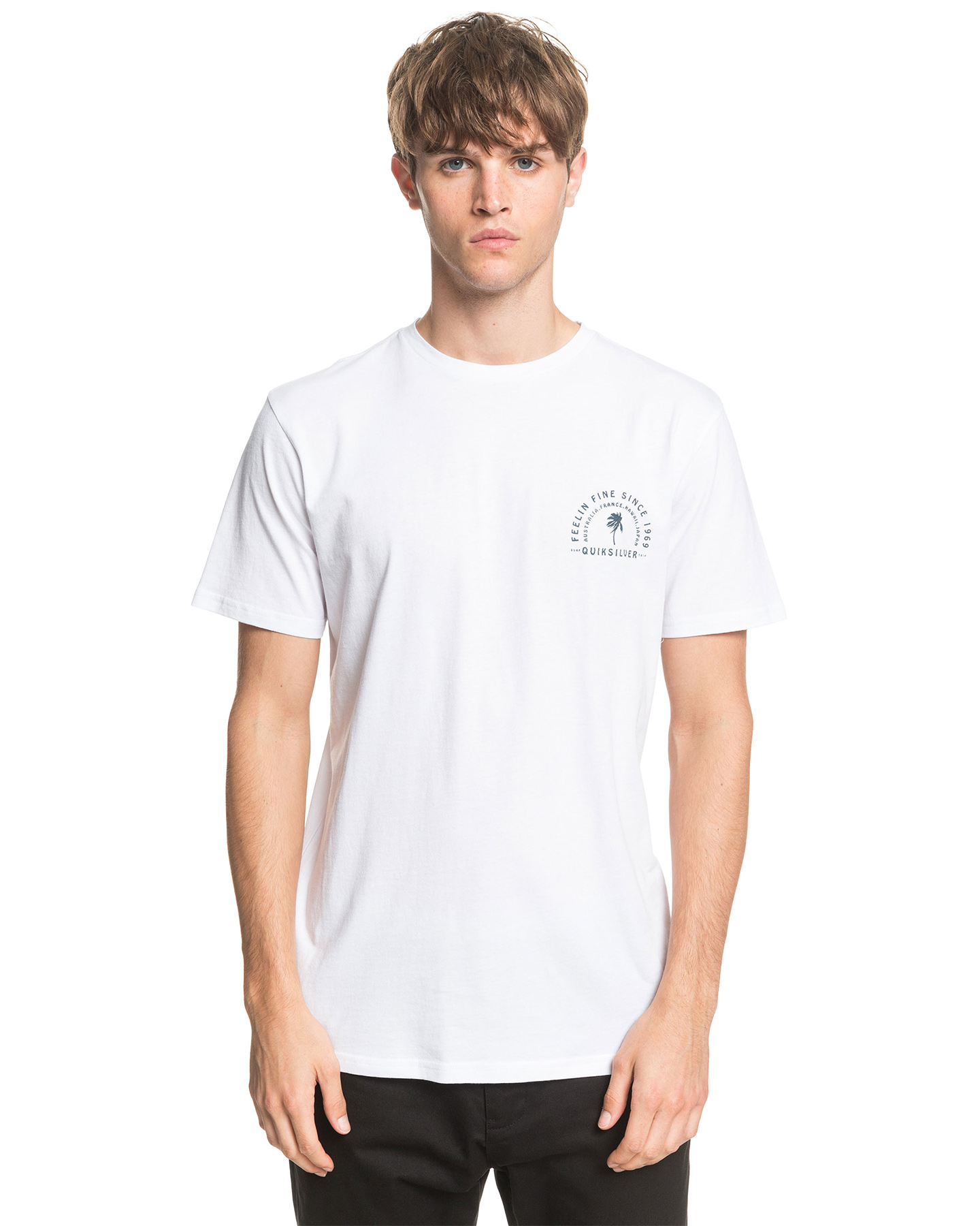 Quiksilver Mens Blind Alley T Shirt - White | SurfStitch