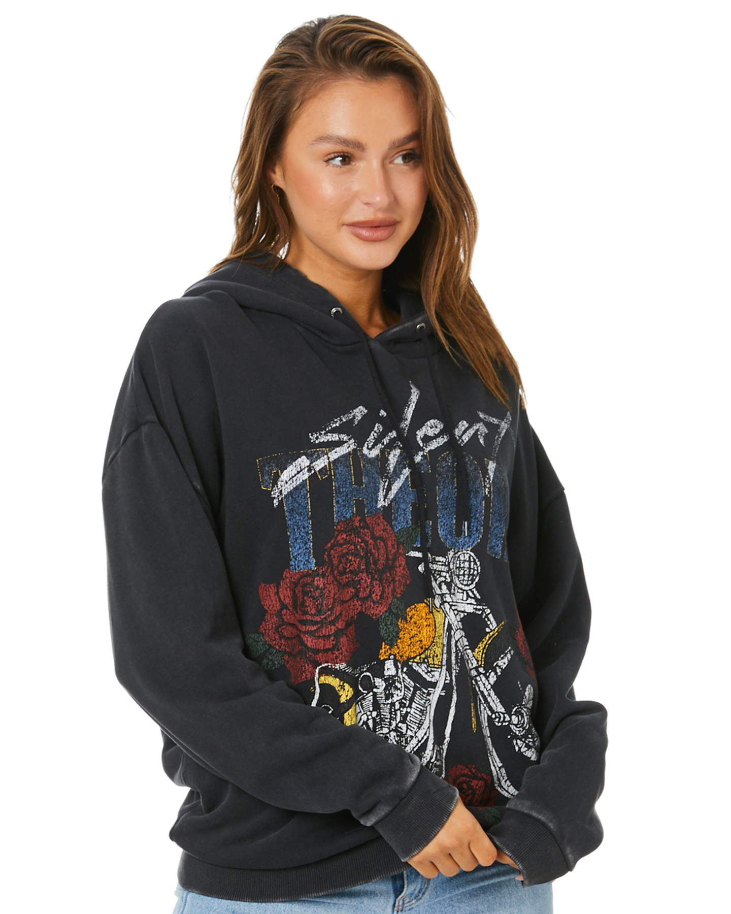 Silent Theory Sunset Hoody - Washed Black | SurfStitch