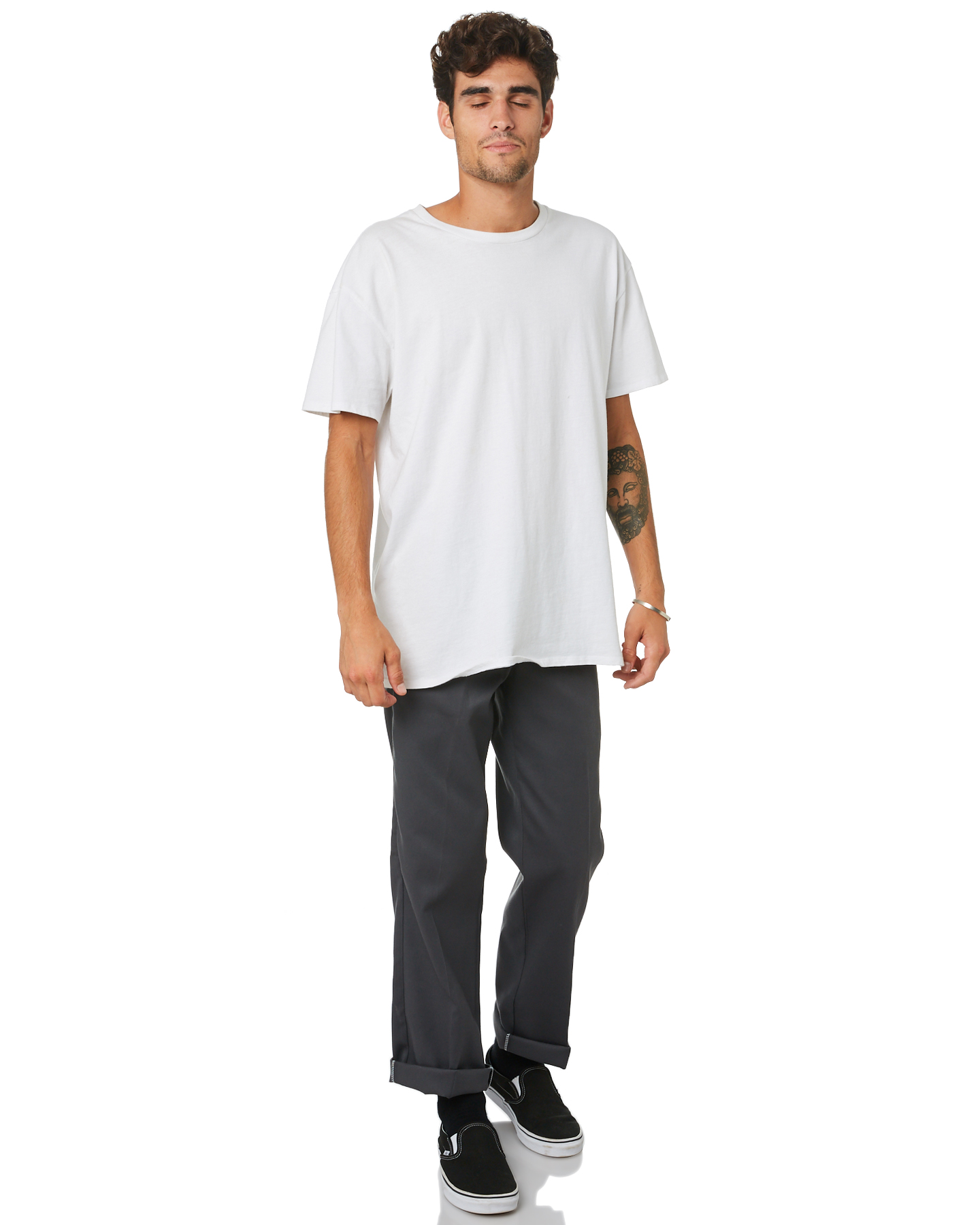 dickies men's slim skinny fit twill work pant