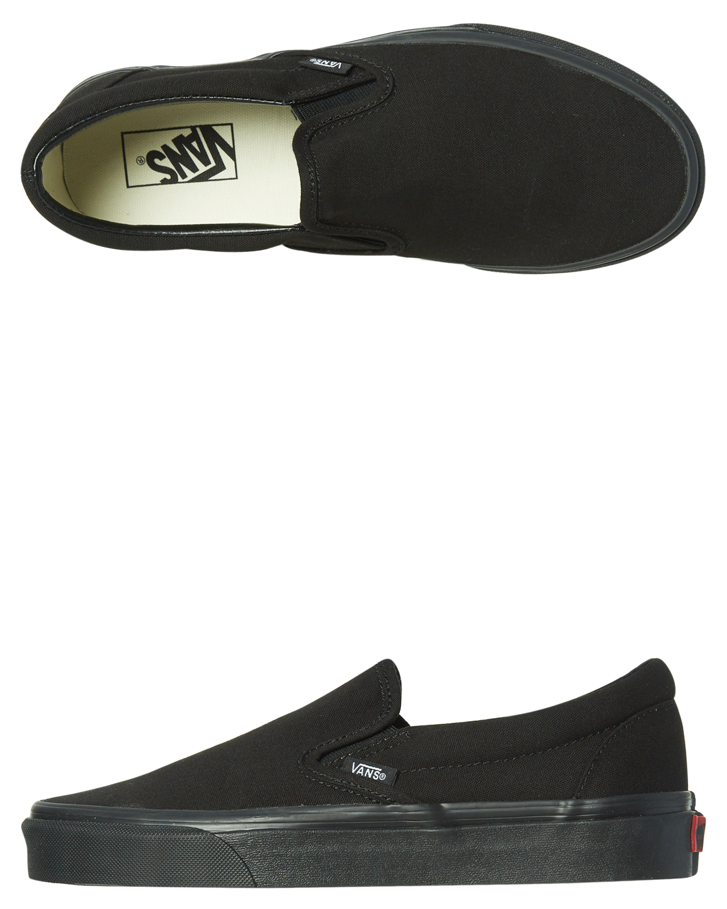 Vans Mens Classic Slip On Shoe - Black 