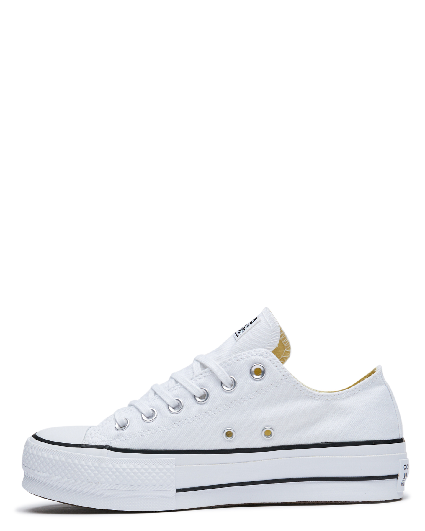 white leather converse platforms