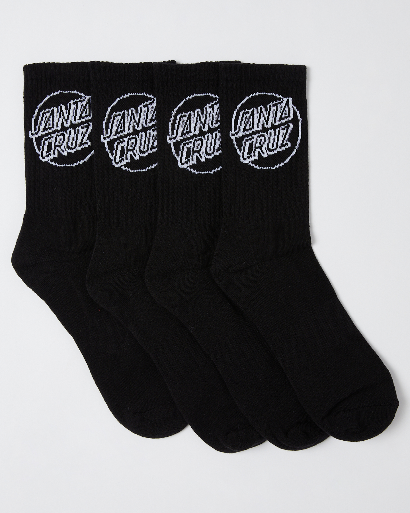 Santa Cruz Opus Dot Socks - Black | SurfStitch