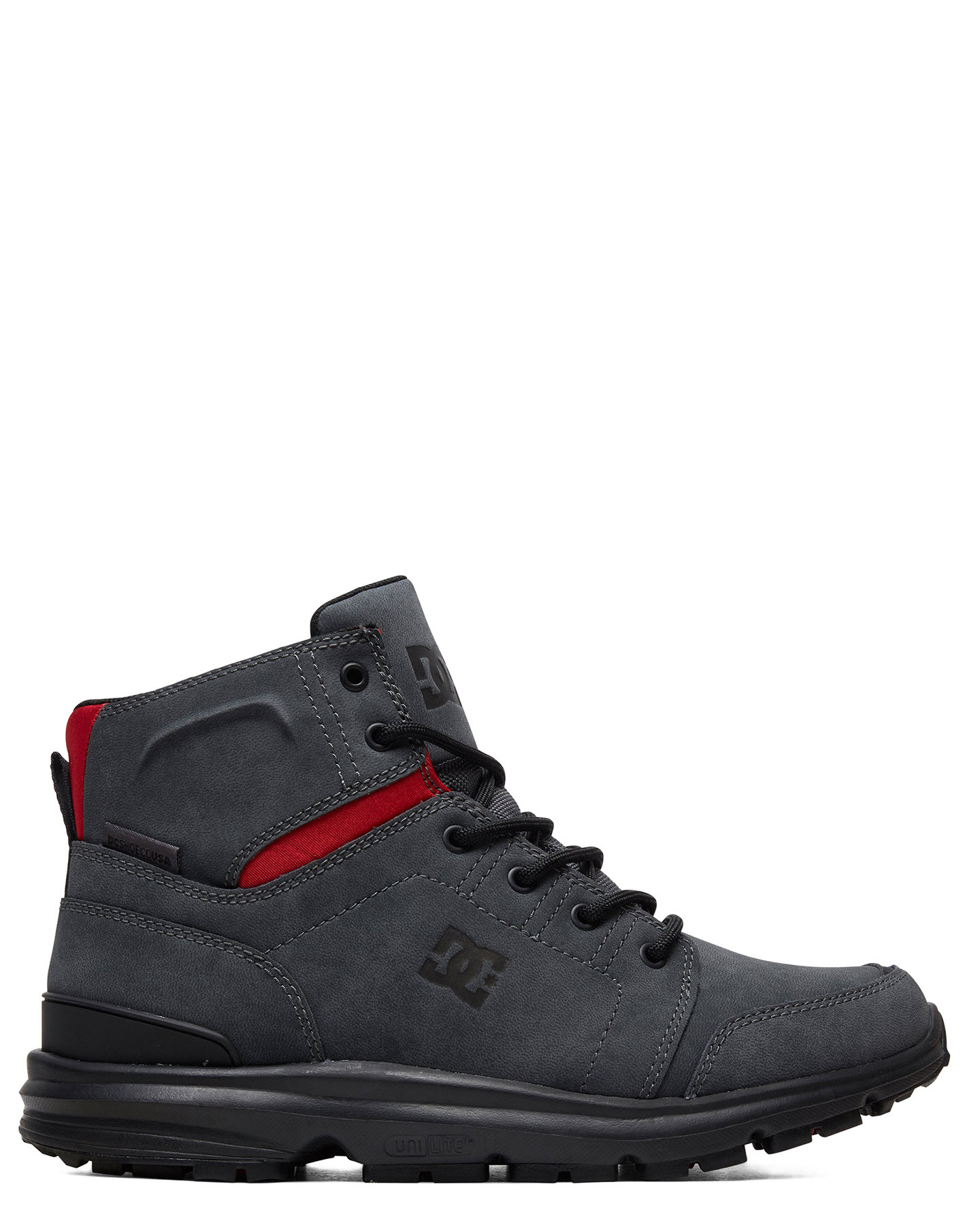 dc shoes red black