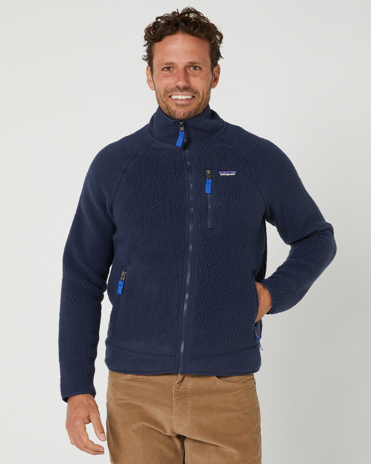 Patagonia Mens Retro Pile Jacket - Blue | SurfStitch