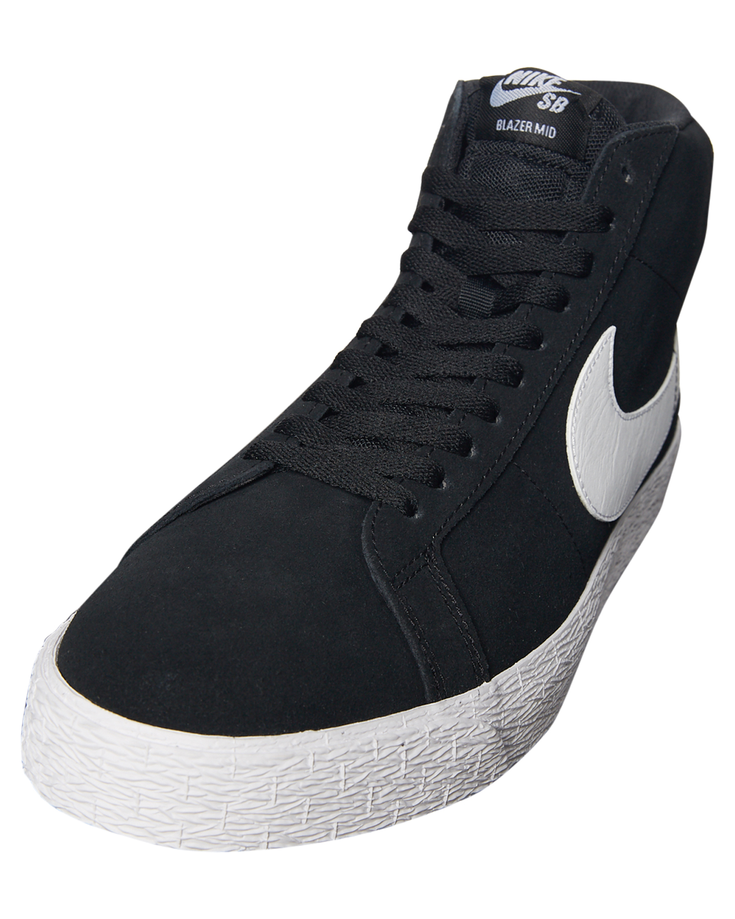 Nike Sb Zoom Blazer Mid Shoe - Black White | SurfStitch