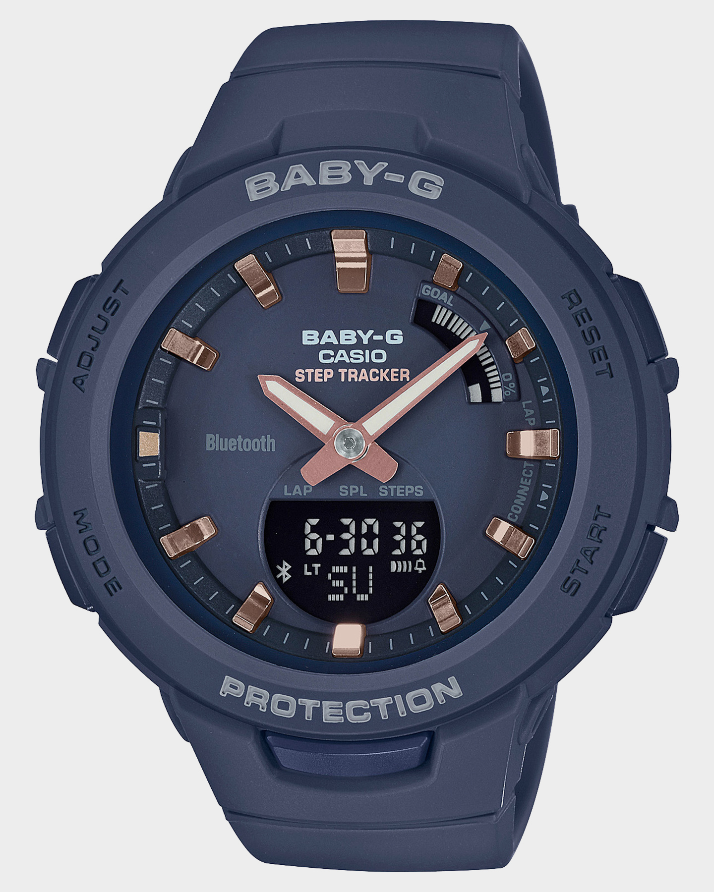 Baby G Bsab1002A GSquad Watch Black Rose Gold SurfStitch