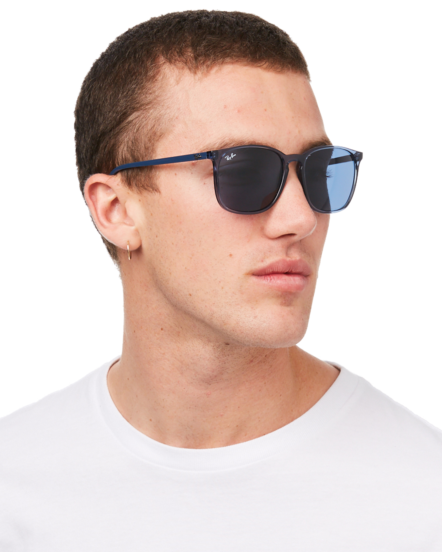 ray ban transparent blue