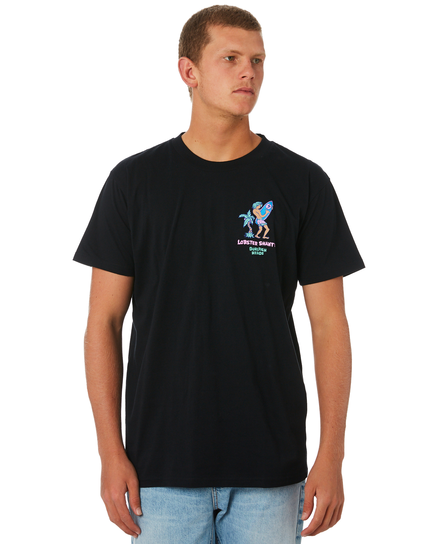 The Lobster Shanty Froth Town Mens Tee - Black | SurfStitch