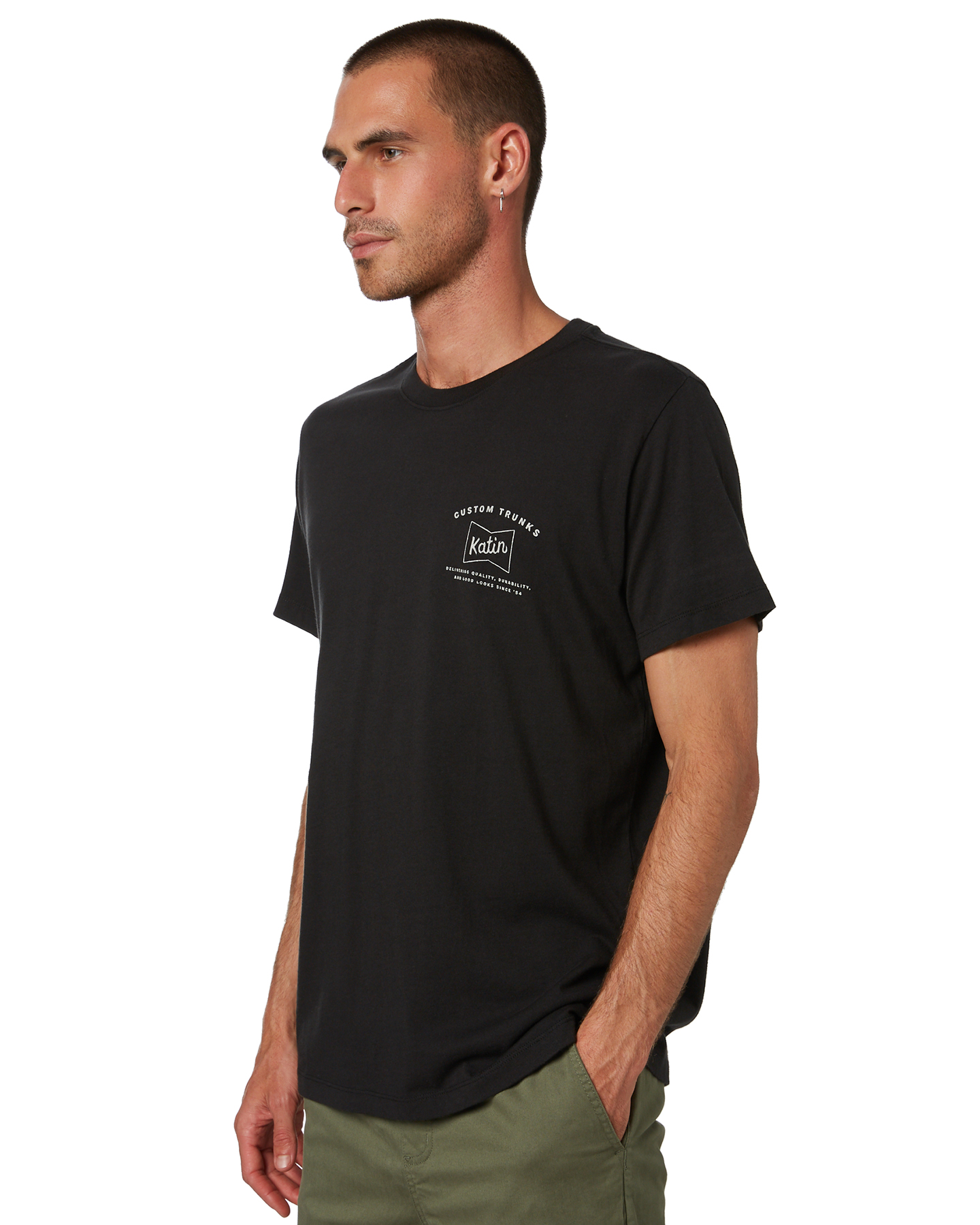 Katin Delivery Ls Mens Tee - Black Wash | SurfStitch