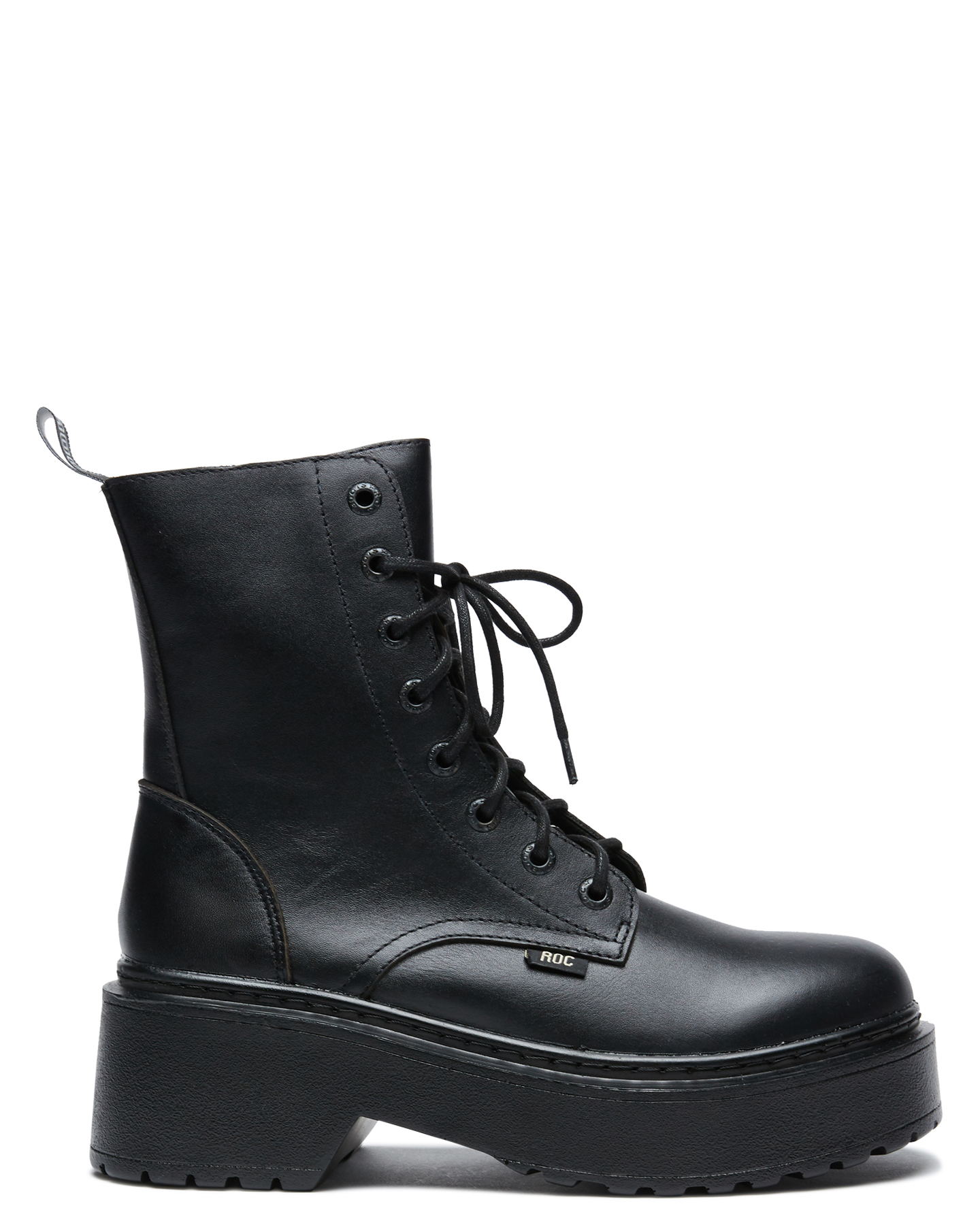 Roc Boots Womens Tomboy Boot - Black Leather | SurfStitch