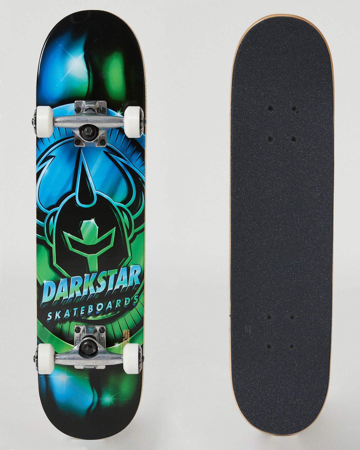 rysten Shaded legering Darkstar Anodize Fp Yth 7.25 Complete Skateboard - Lime Blue | SurfStitch