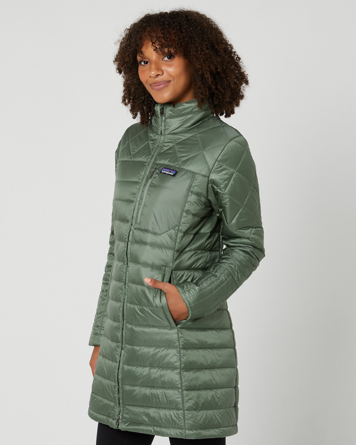 Patagonia radalie parka top nomad green