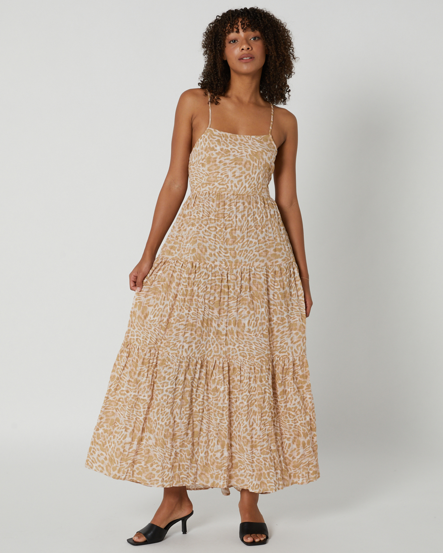 Girl And The Sun Astrid Maxi Dress Pink Leopard SurfStitch