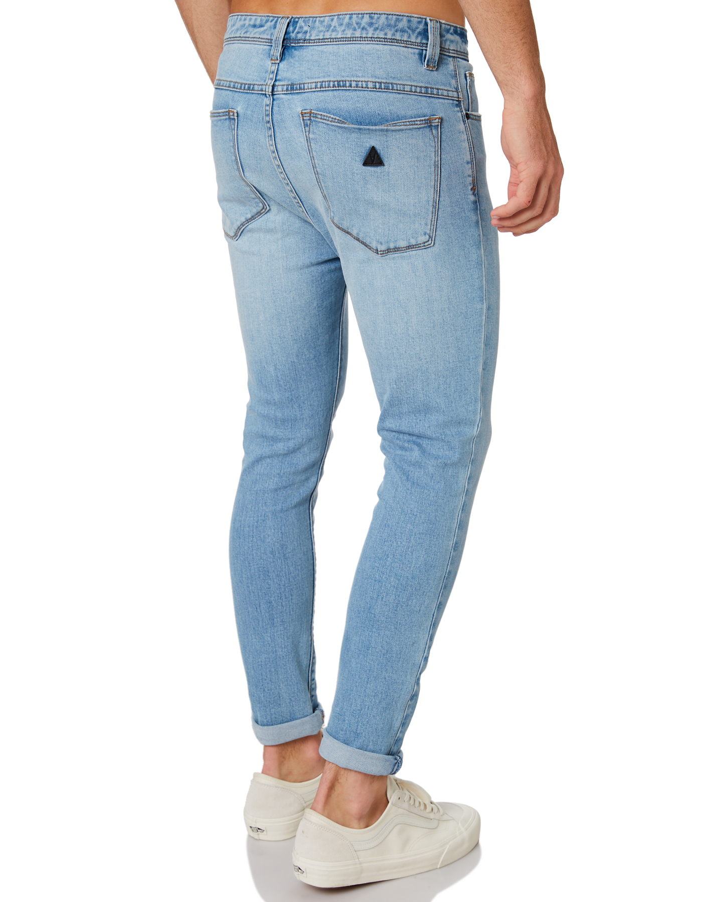Abrand A Dropped Skinny Turn Up Mens Jean - Street Blue | SurfStitch