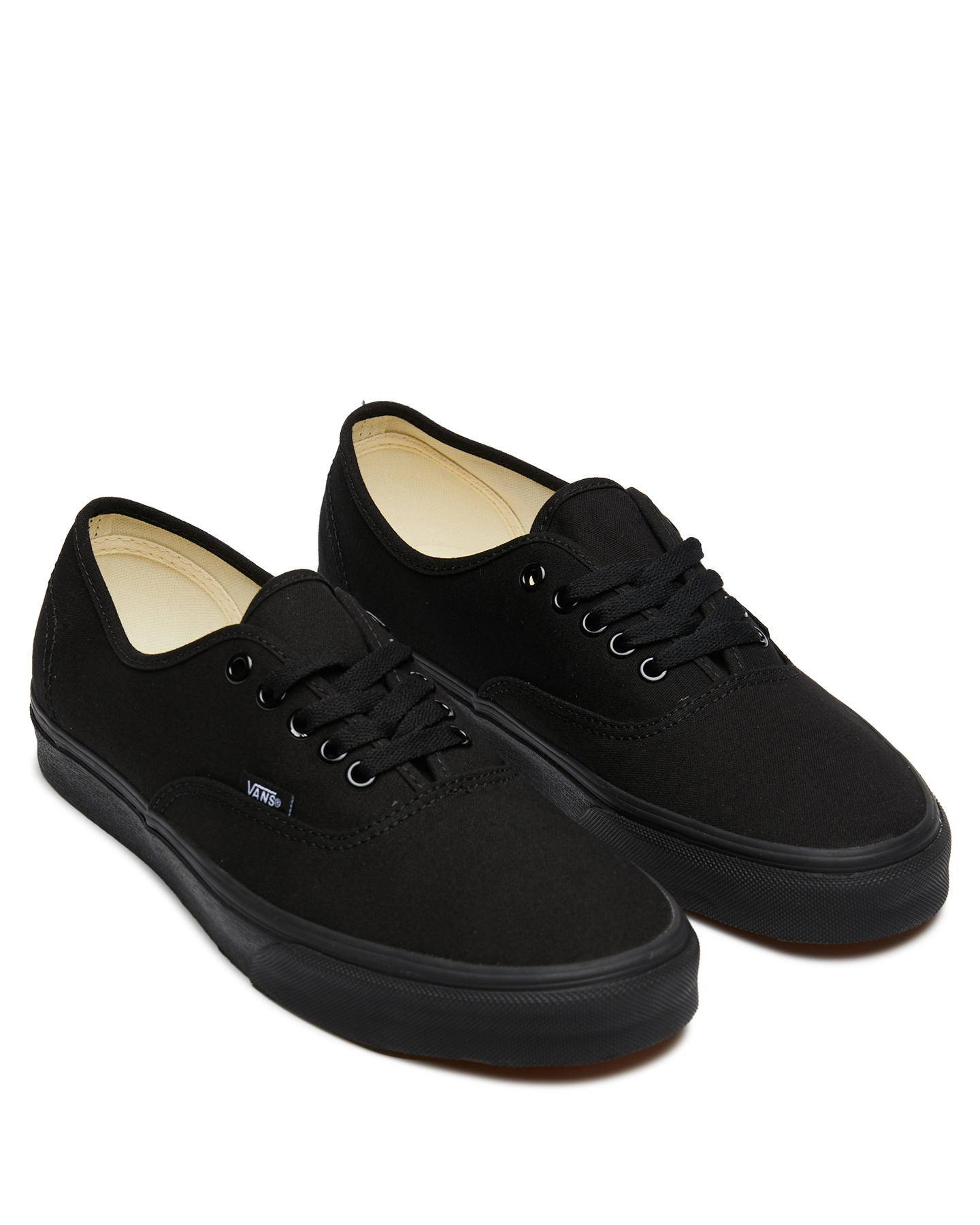 ladies black vans trainers