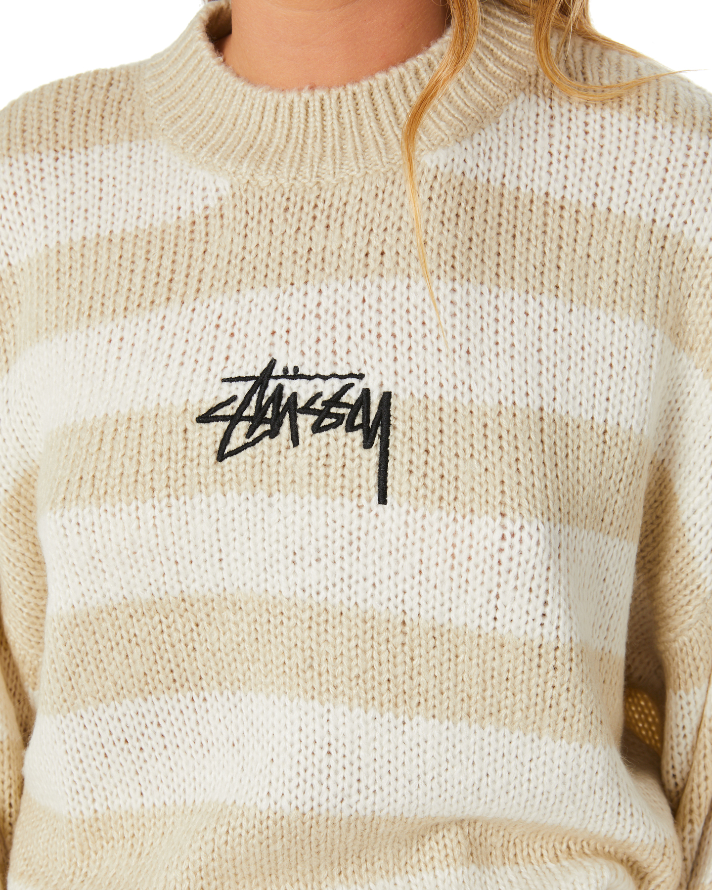 Stussy Gardner Stripe Knit Tan SurfStitch