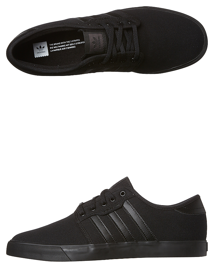 Adidas Mens Seeley Shoe - Black Black | SurfStitch