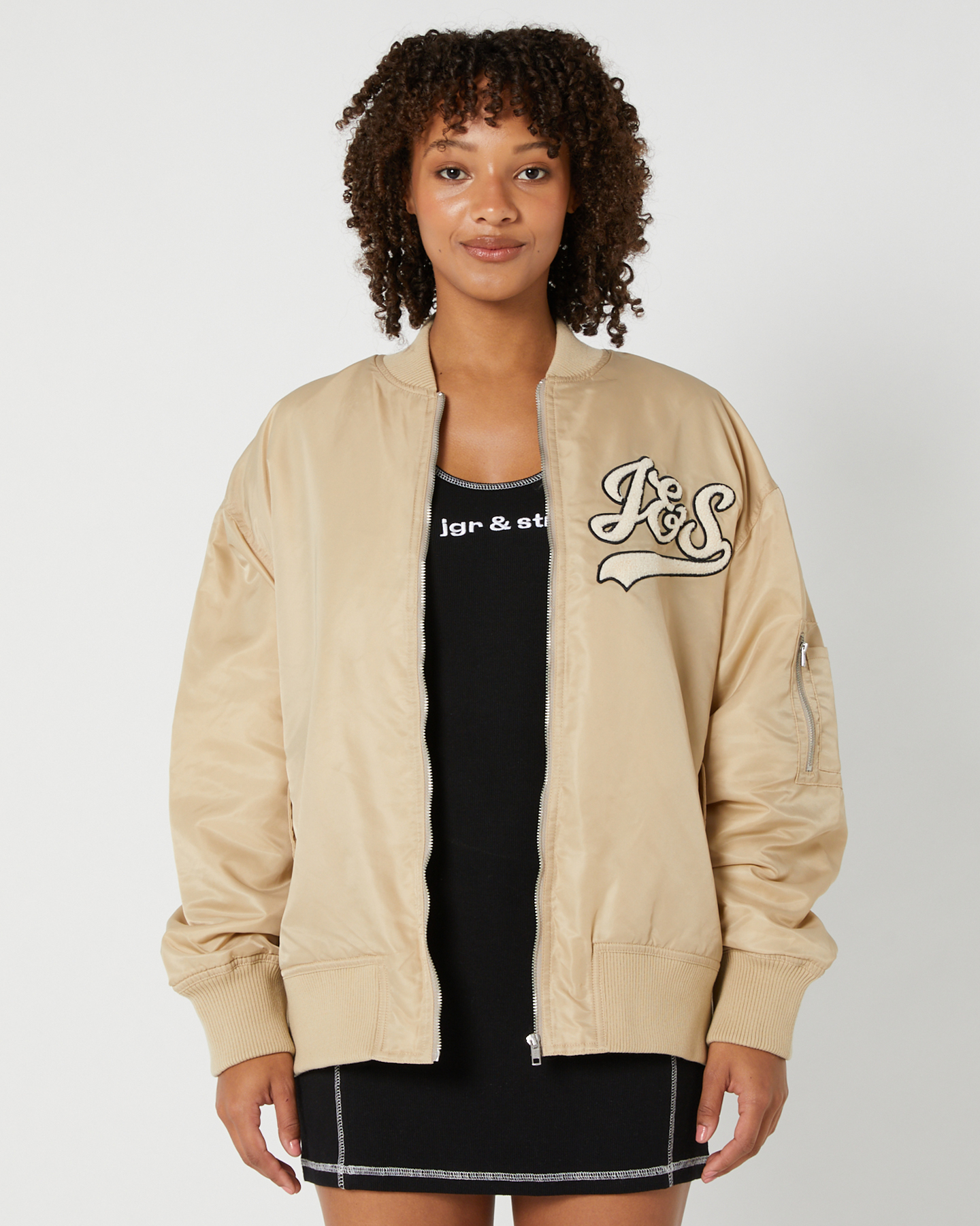 Jgr And Stn Sofi Bomber Jacket - Tan | SurfStitch