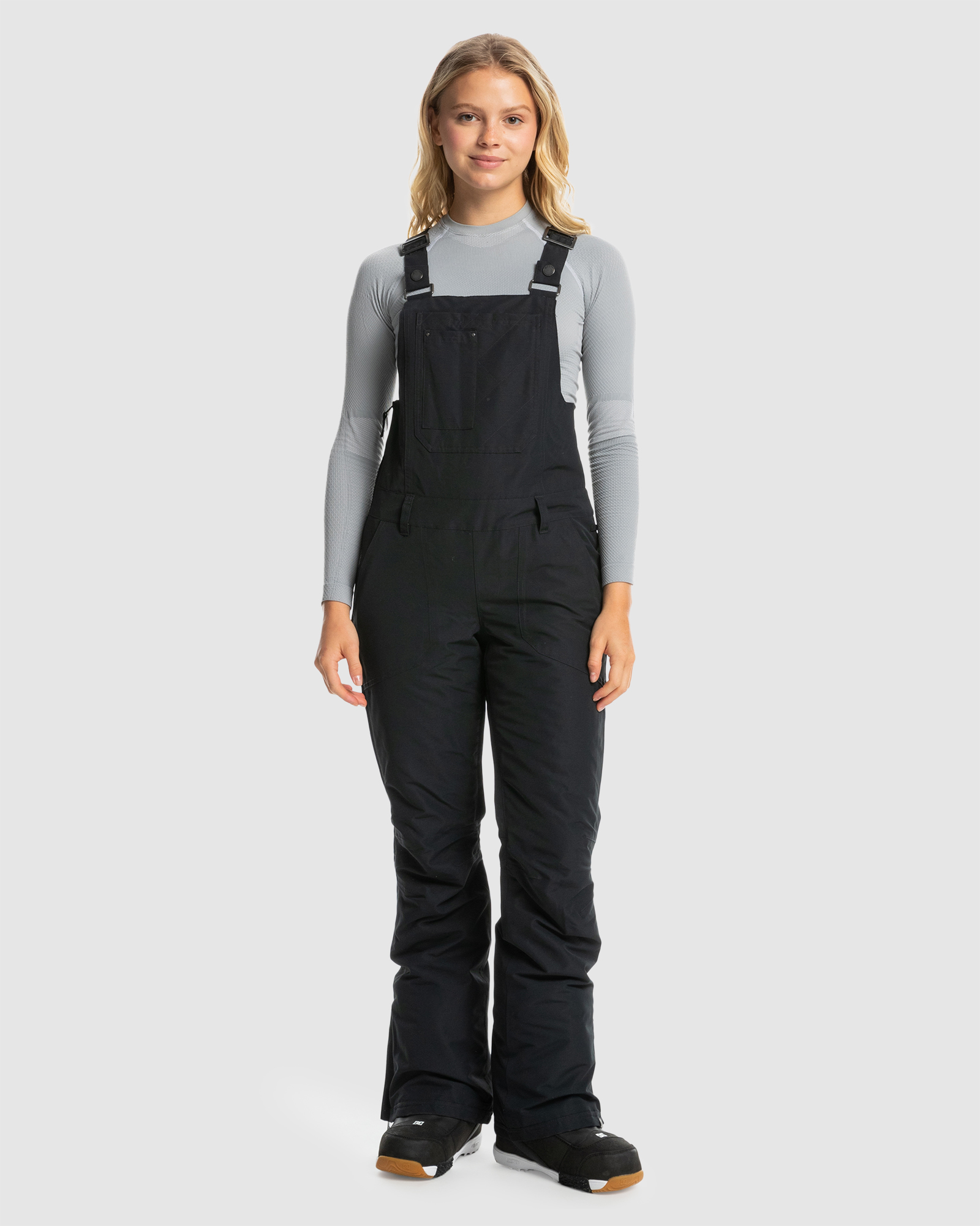 Roxy Womens Rideout Technical Snow Bib Pants - True Black