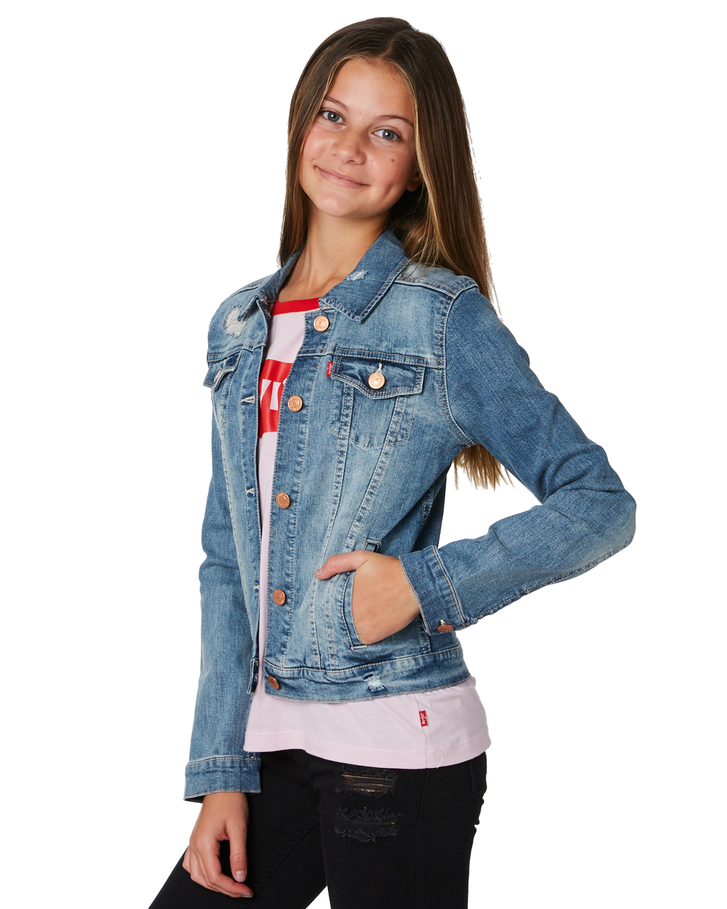 girls levis denim jacket