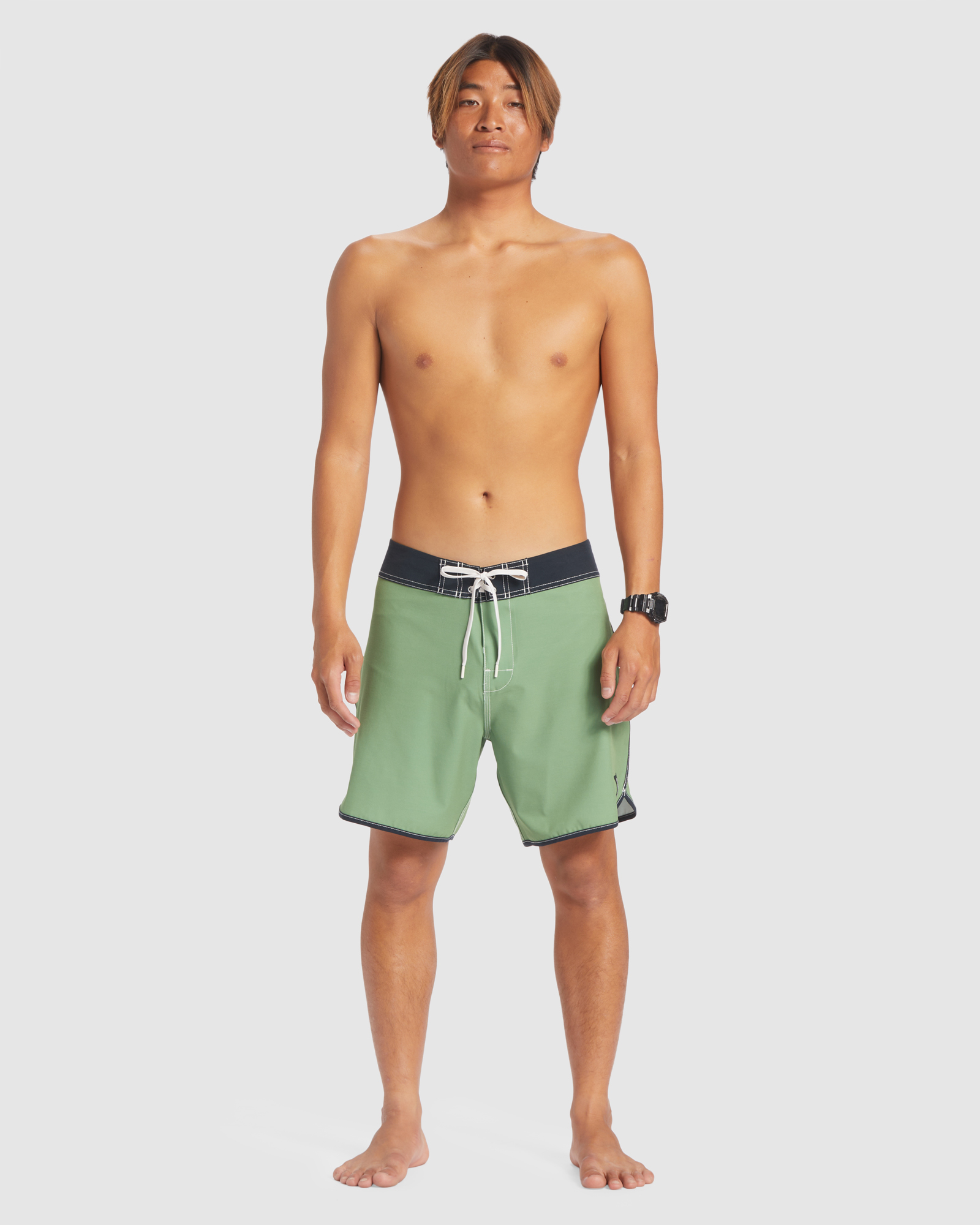 Quiksilver Mens Original Scallop 18 Inch Board Shorts Dill