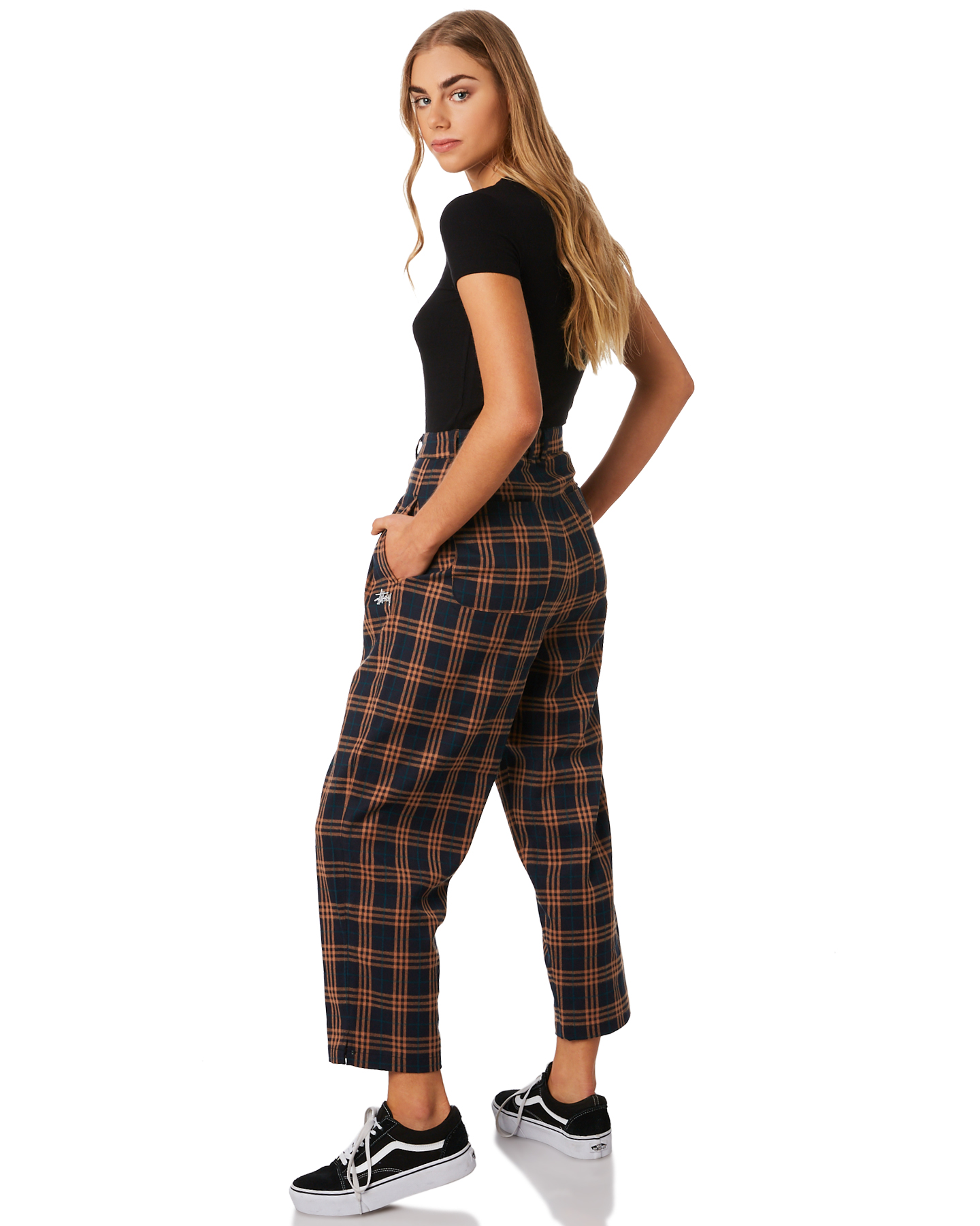 Stussy Madison Check Pant Black Check SurfStitch