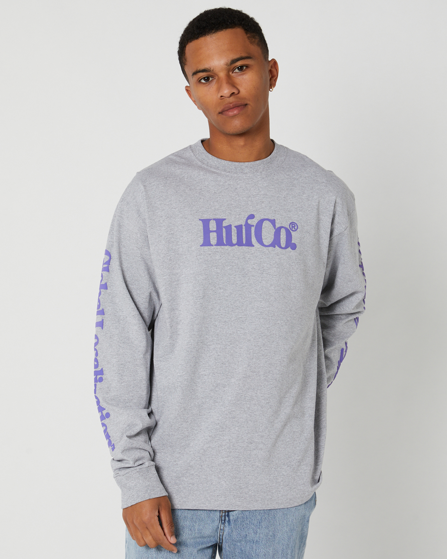 Huf Huf Co Ls Tee - Heather Grey | SurfStitch