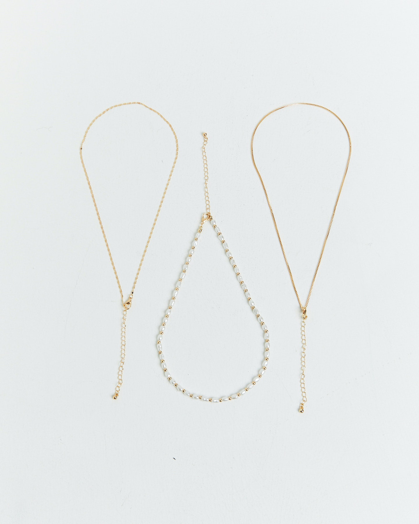 Multi strand womens gold necklace discount