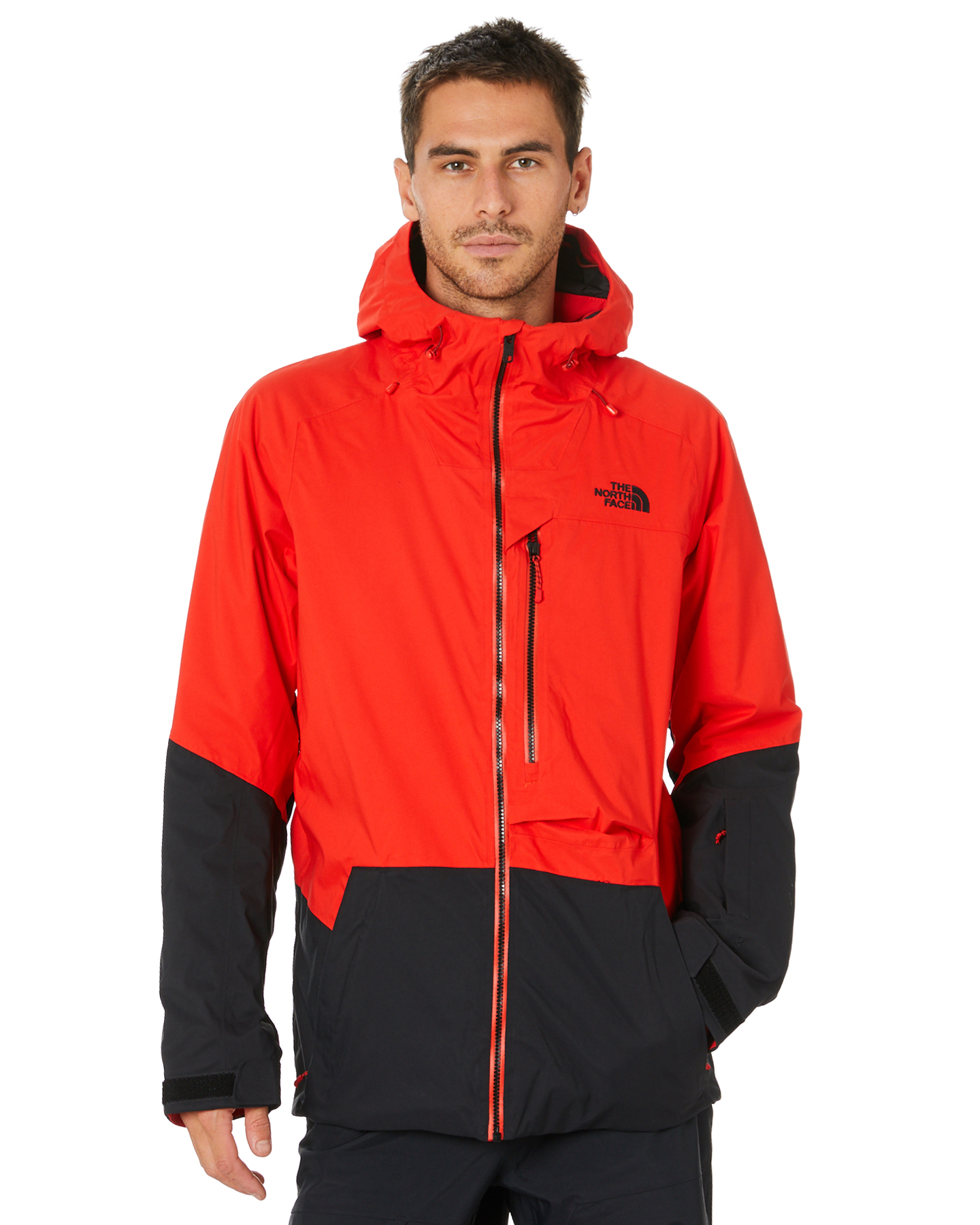 The North Face Mens Sickline Snow Jacket - Fiery Red Tnf Black | SurfStitch