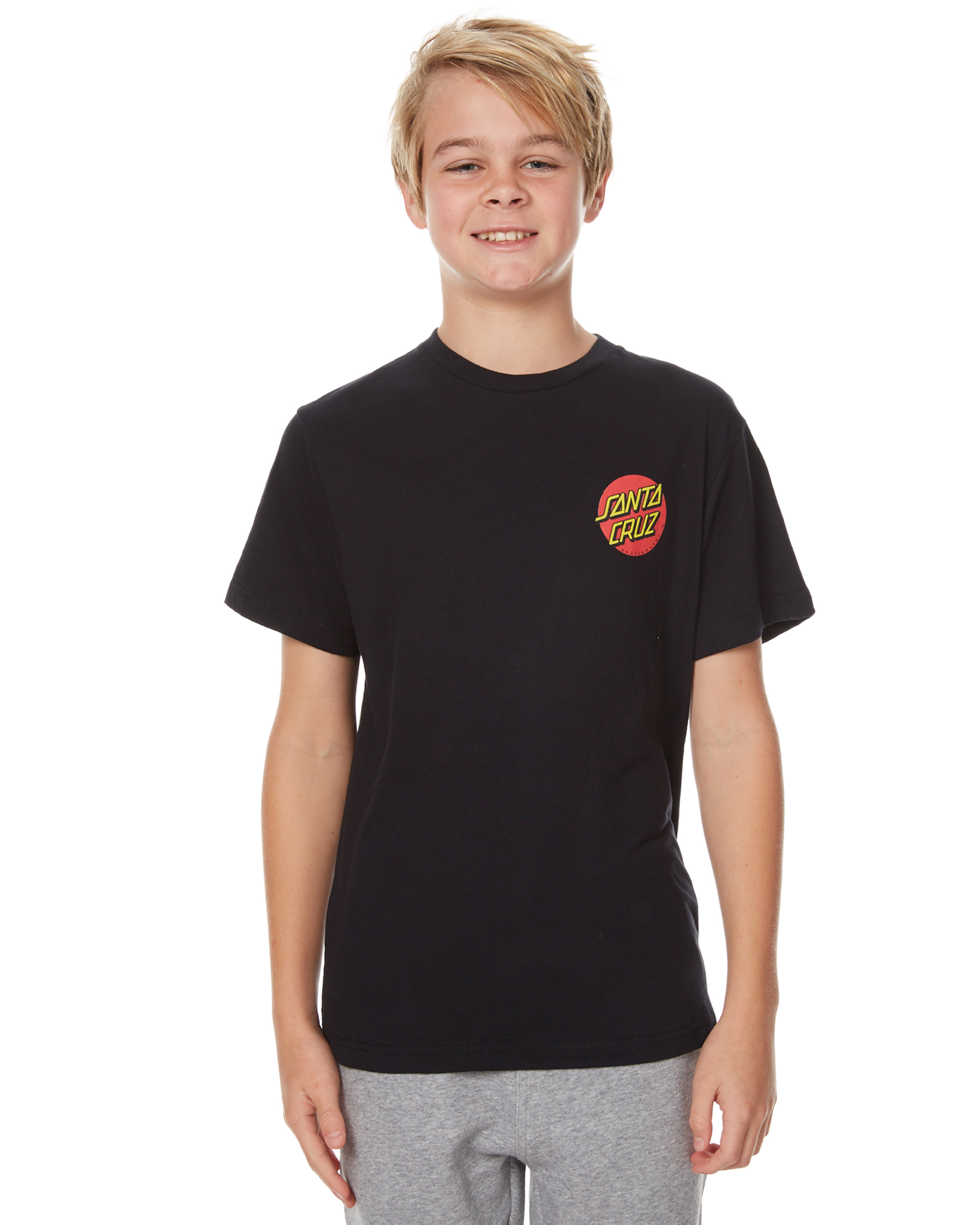 Santa Cruz Kids Shirts - Santa Cruz Kids Primary Dot T-Shirt - black ...