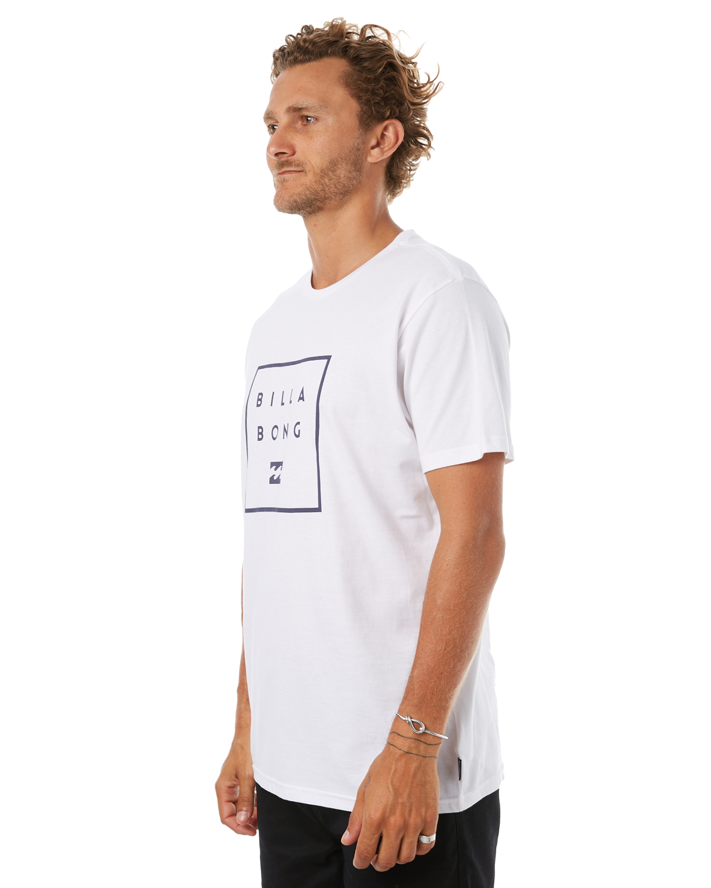 Billabong Stacked Logo Mens Tee - White | SurfStitch