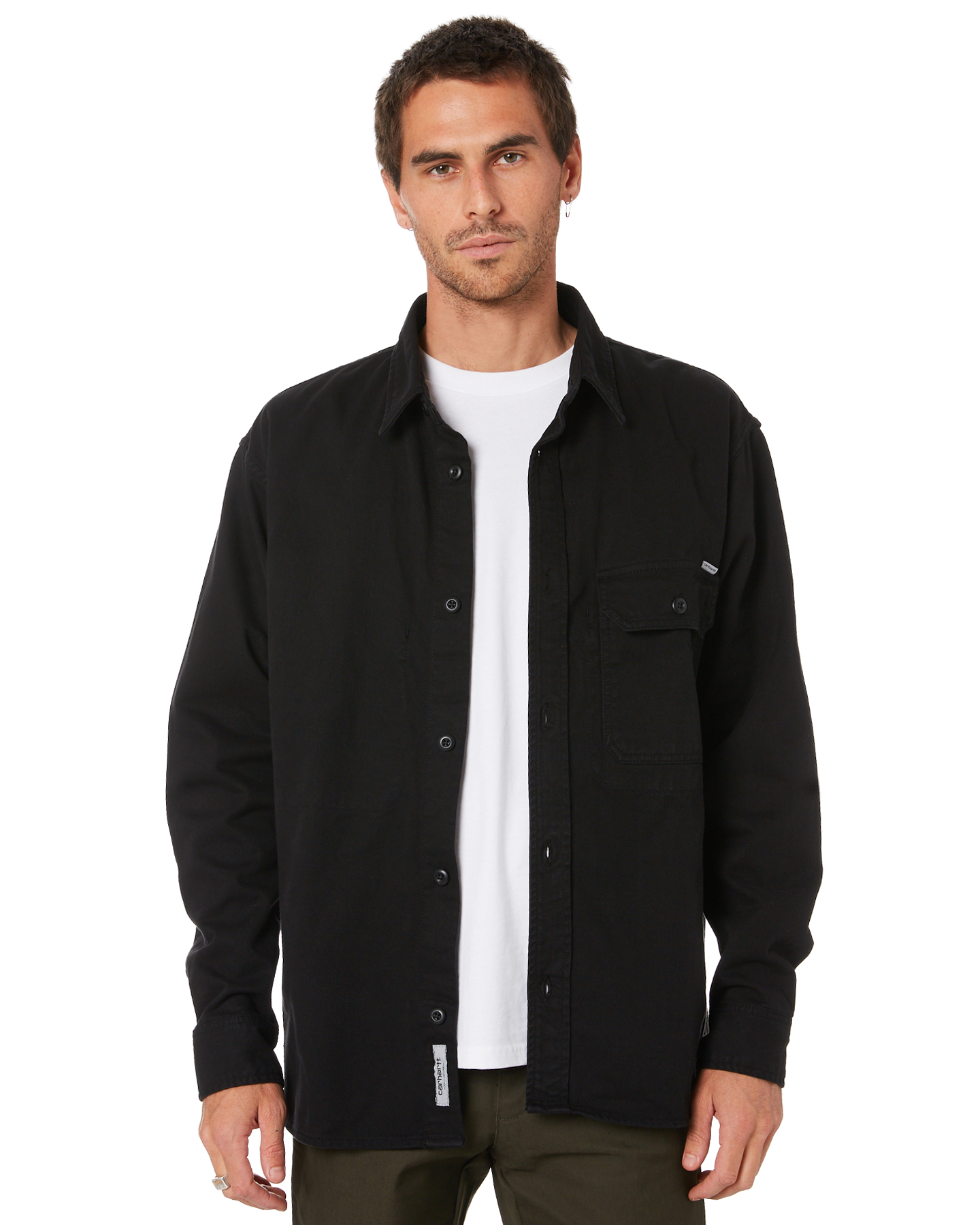 Carhartt Reno Mens Ls Shirt - Black | SurfStitch