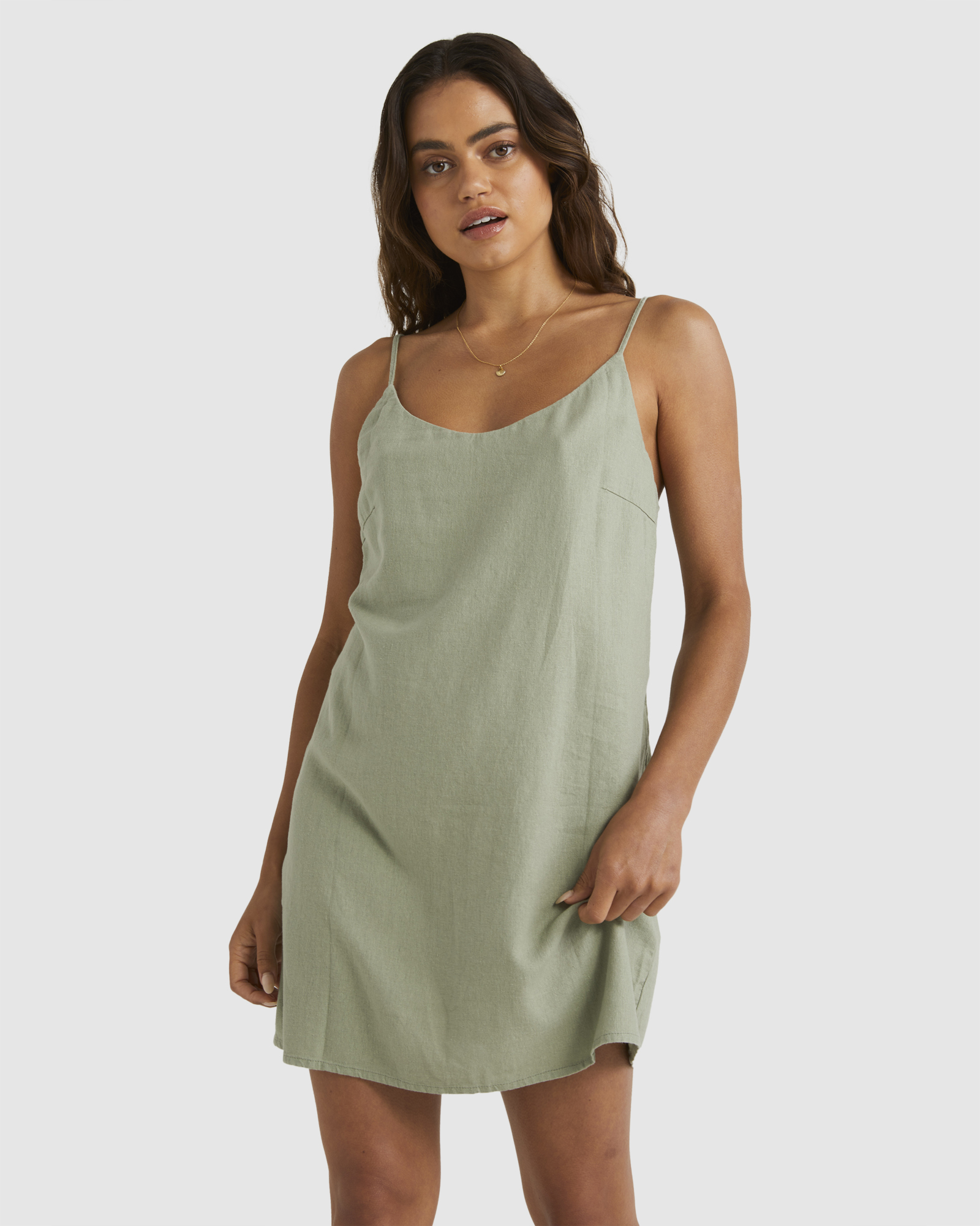 Billabong Summer Love Dress Sage Green SurfStitch