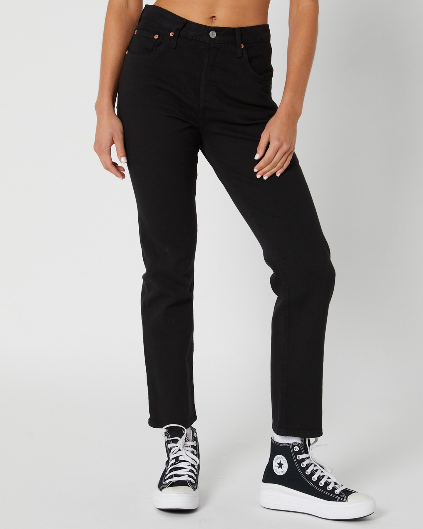 Levi's 501 Crop Jean - Black Sprout | SurfStitch