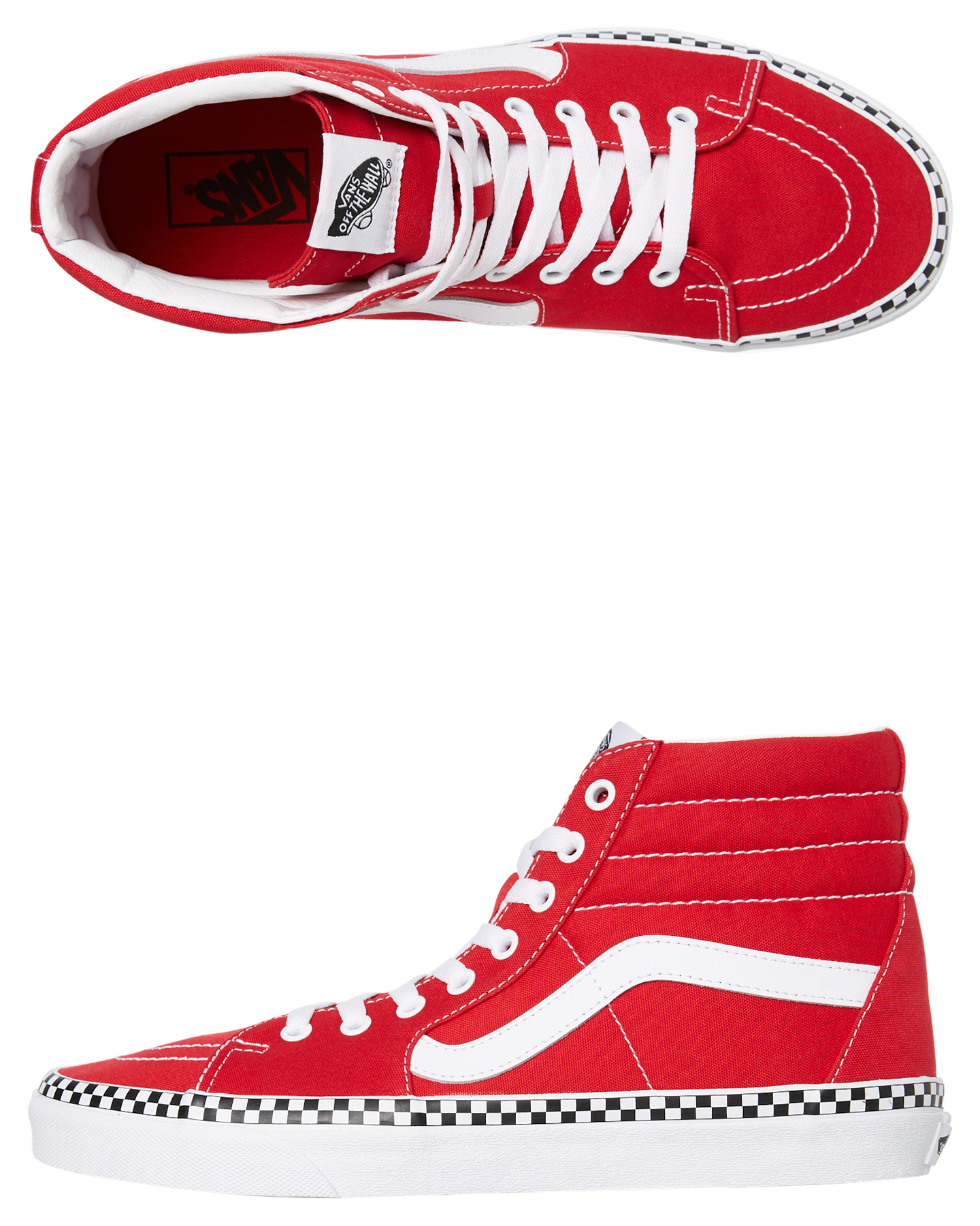 Vans Womens Sk8 Hi Shoe - Red | SurfStitch Red Vans Shoes For Girls