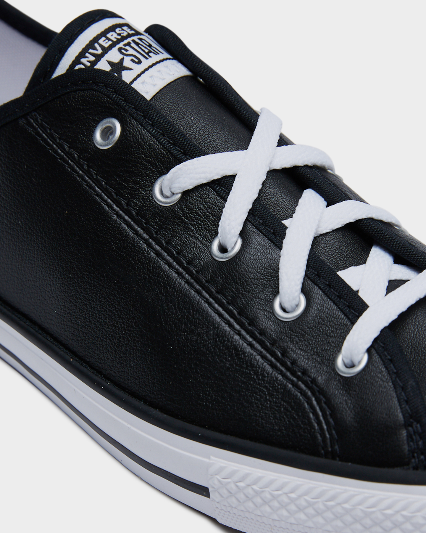 Converse Womens Dainty Leather Low Shoe - Black | SurfStitch