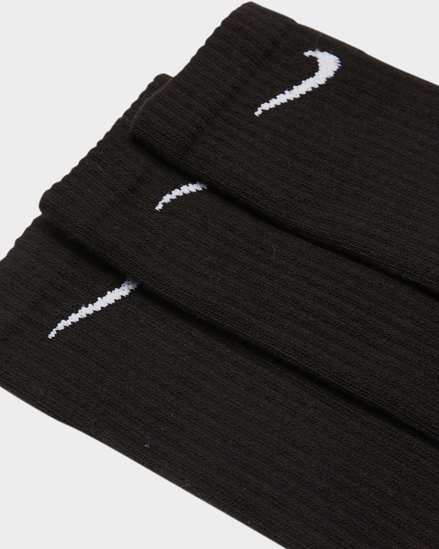 Nike Everyday Cushion 3 Pack Crew Socks - Black White | SurfStitch