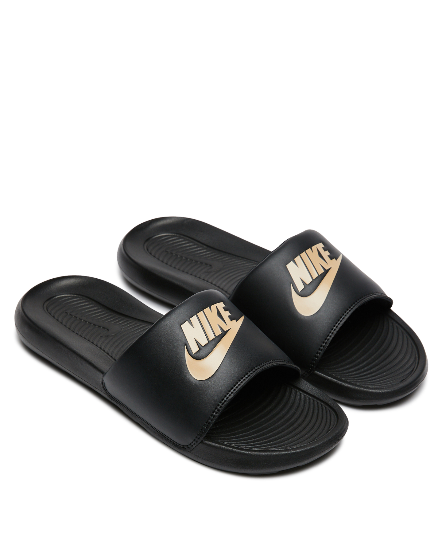 nike victori one slide men's black